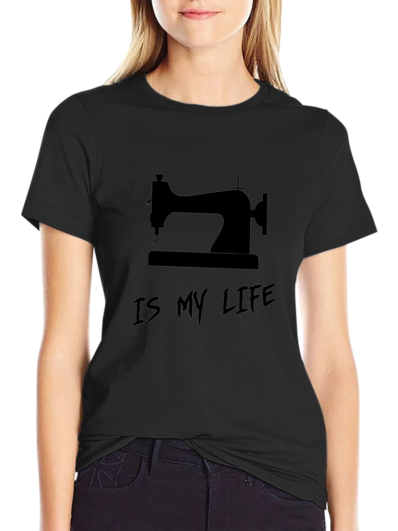 Sewing is My Life - Black Graphic Tee