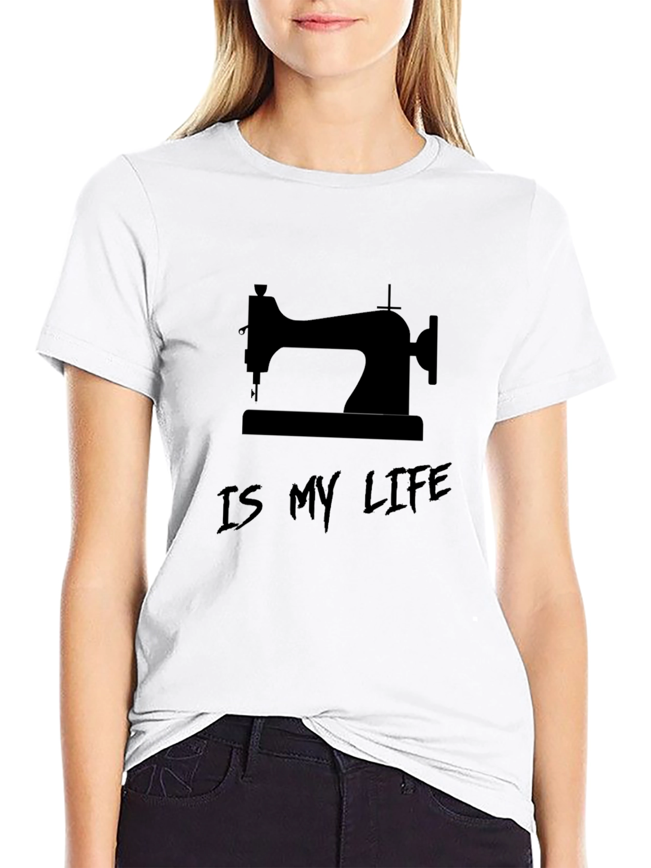 Sewing is My Life - Black Graphic Tee