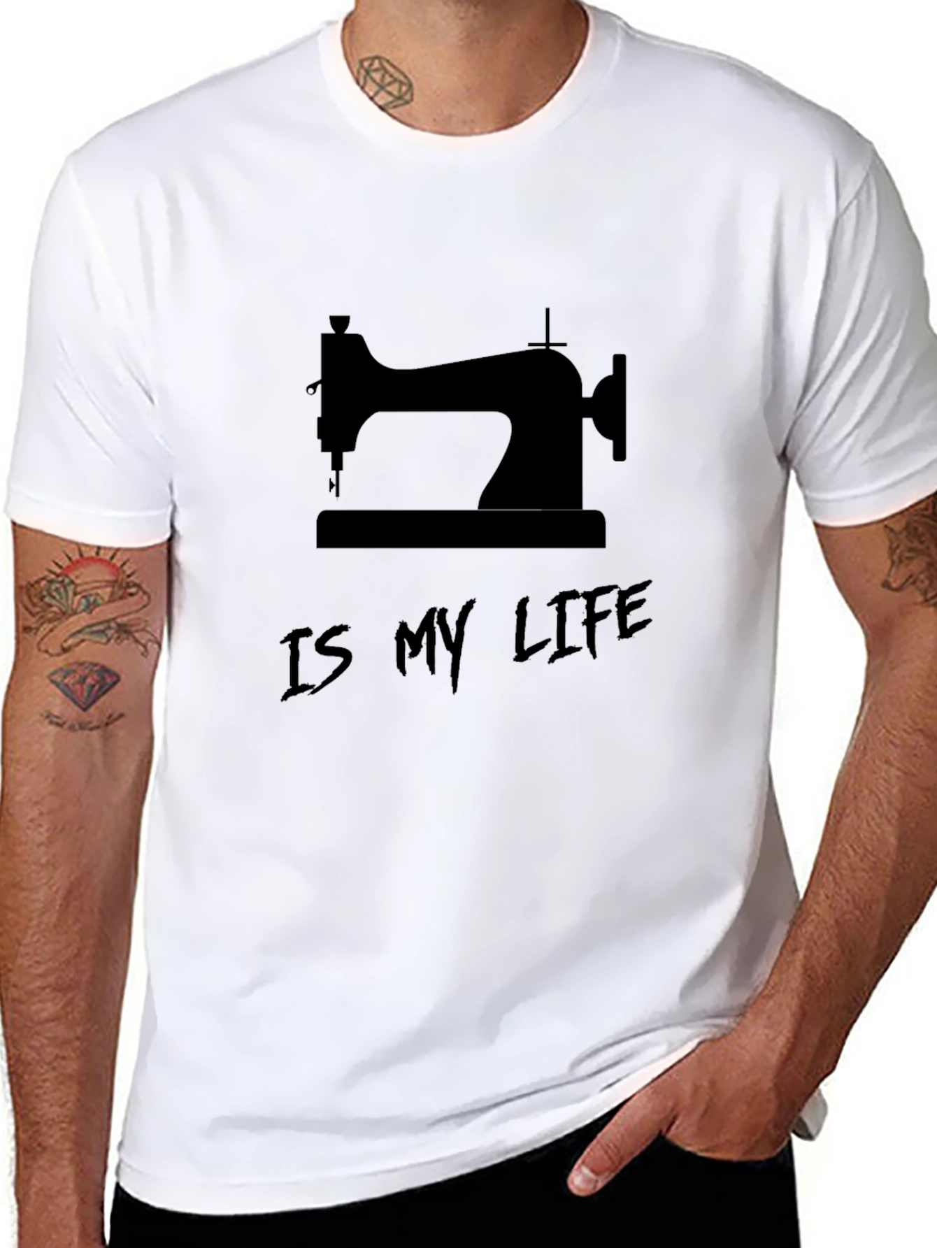 Sewing is My Life - Black Graphic Tee
