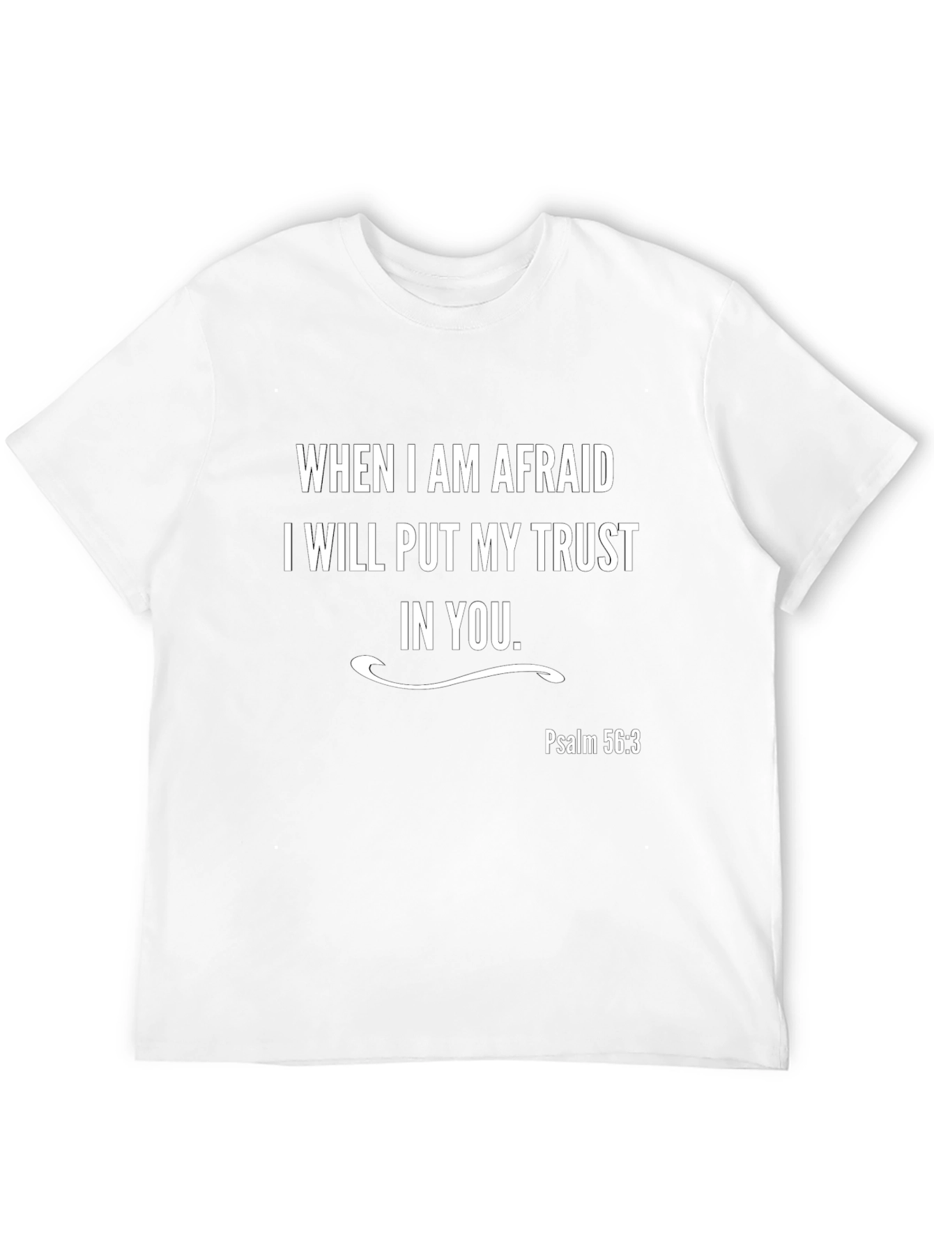 Trust in You Christian T-Shirt Psalm 56:3 Black