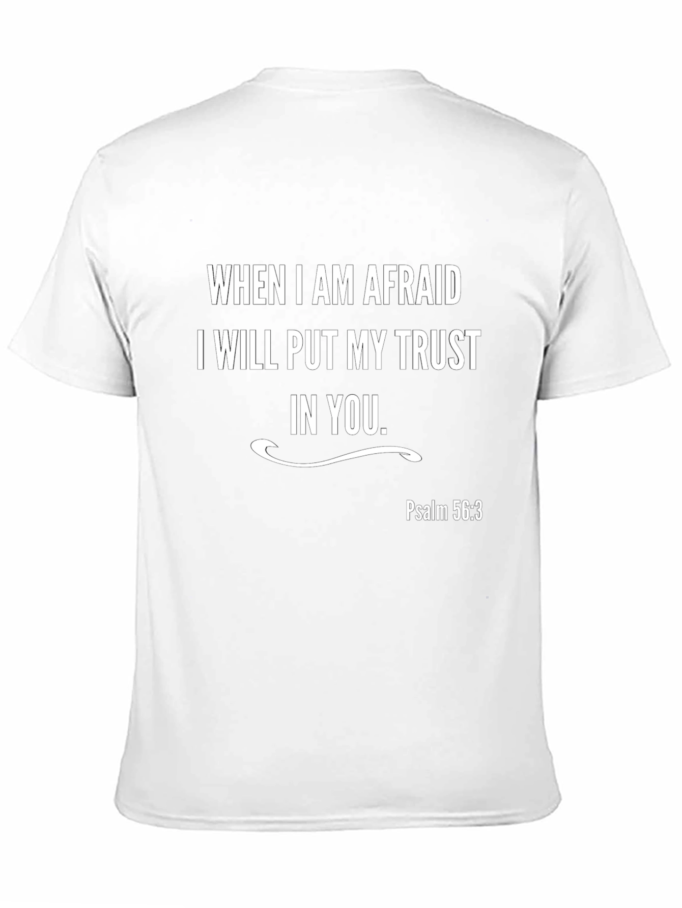 Trust in You Christian T-Shirt Psalm 56:3 Black