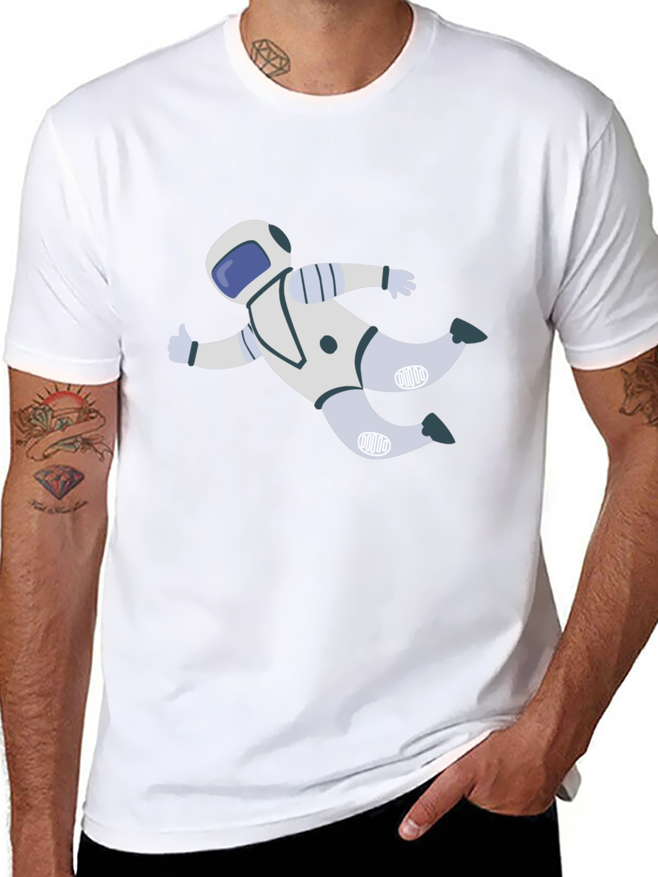 Astronaut Graphic Tee - Black Unisex T-Shirt
