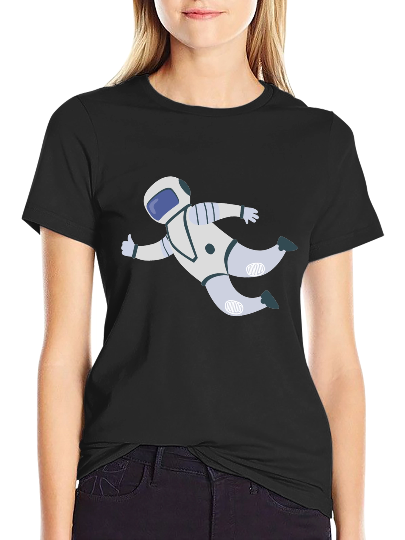 Astronaut Graphic Tee - Black Unisex T-Shirt