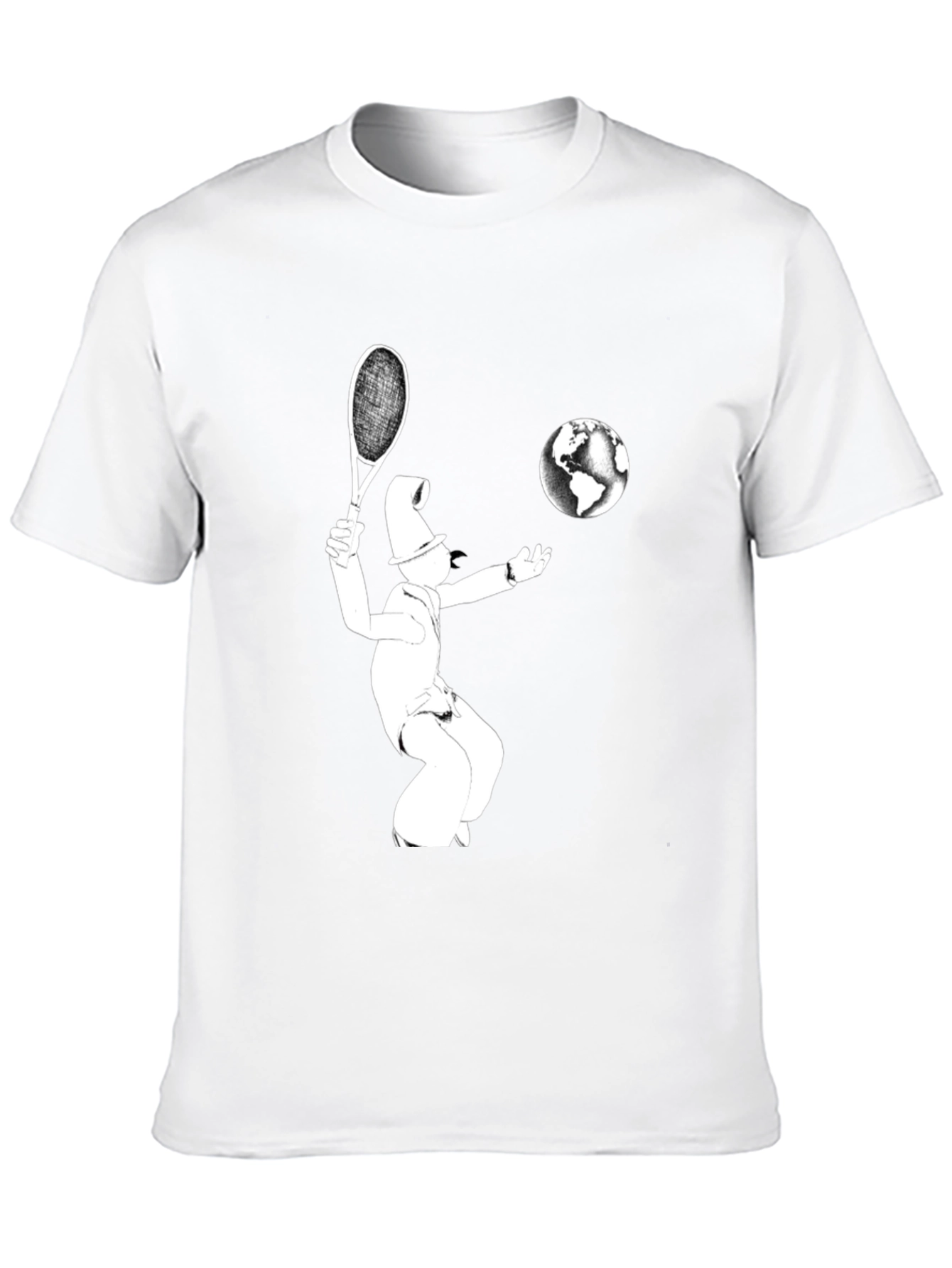 Tennis Player Earth T-Shirt