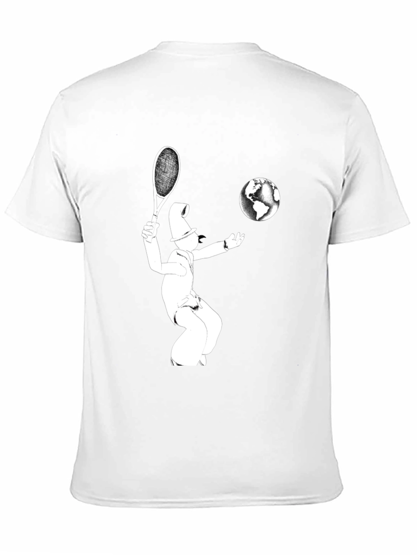 Tennis Player Earth T-Shirt