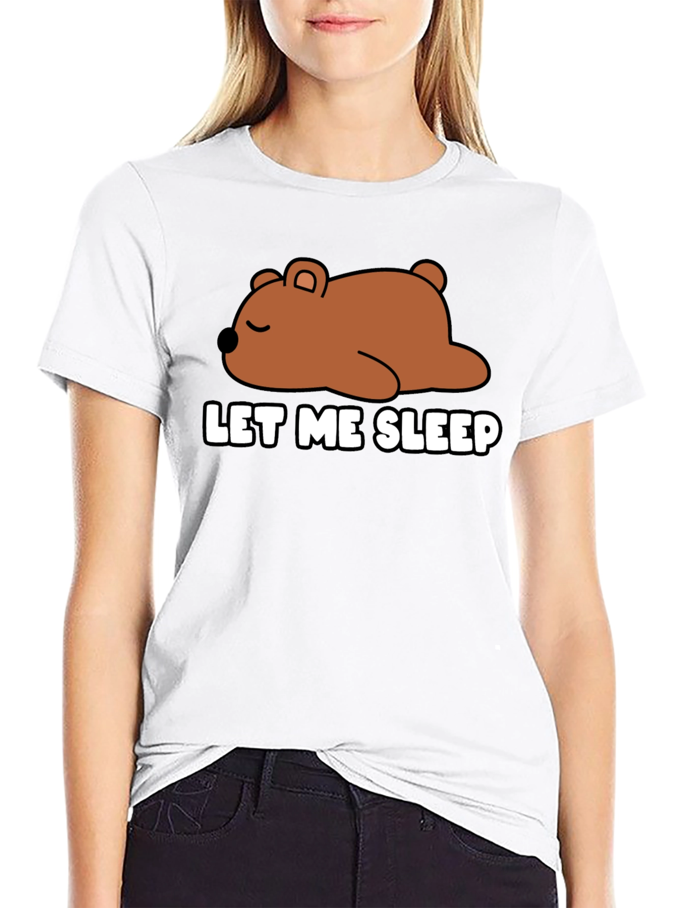 Let Me Sleep Bear Graphic T-Shirt - Unisex