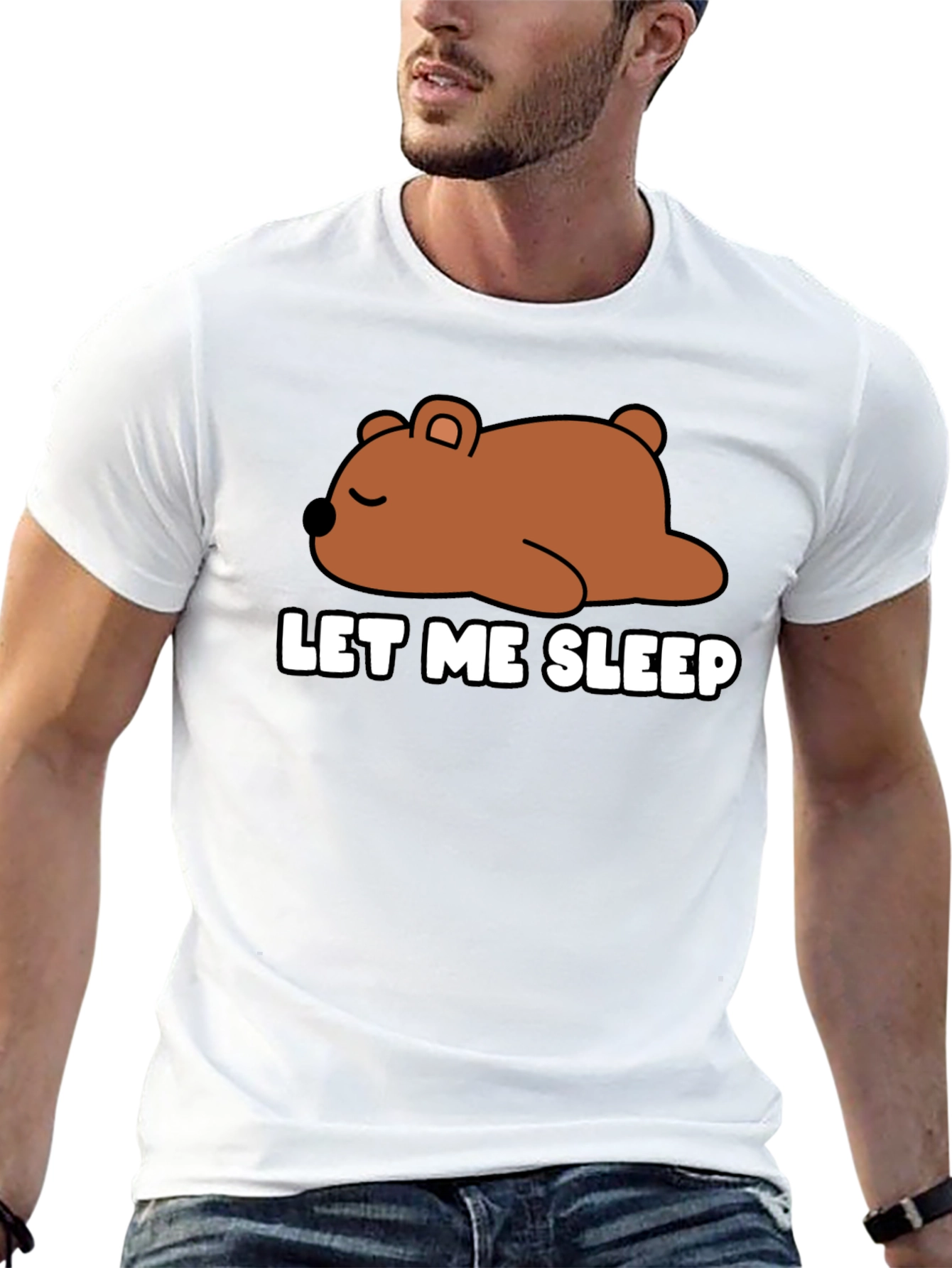 Let Me Sleep Bear Graphic T-Shirt - Unisex