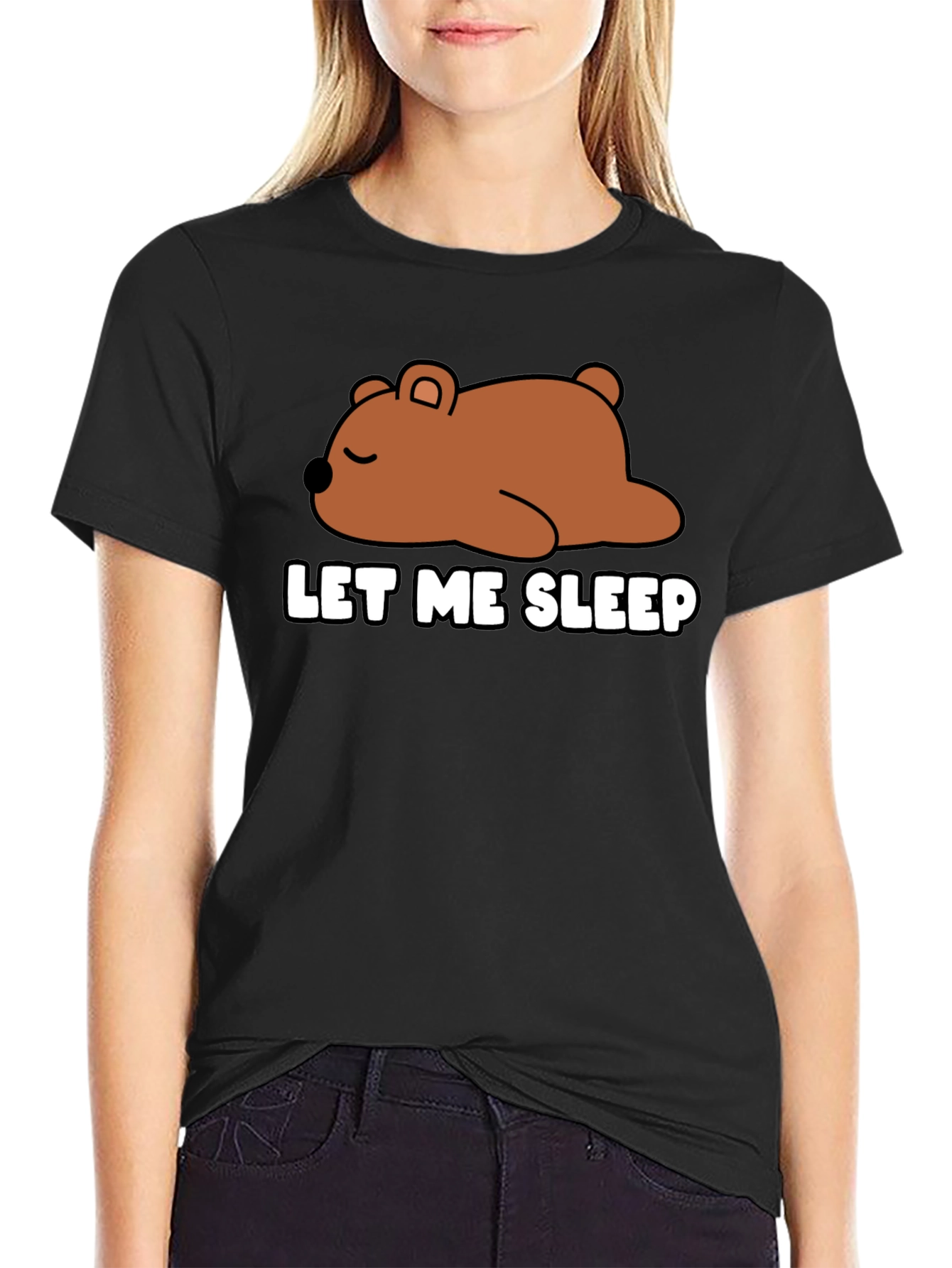 Let Me Sleep Bear Graphic T-Shirt - Unisex