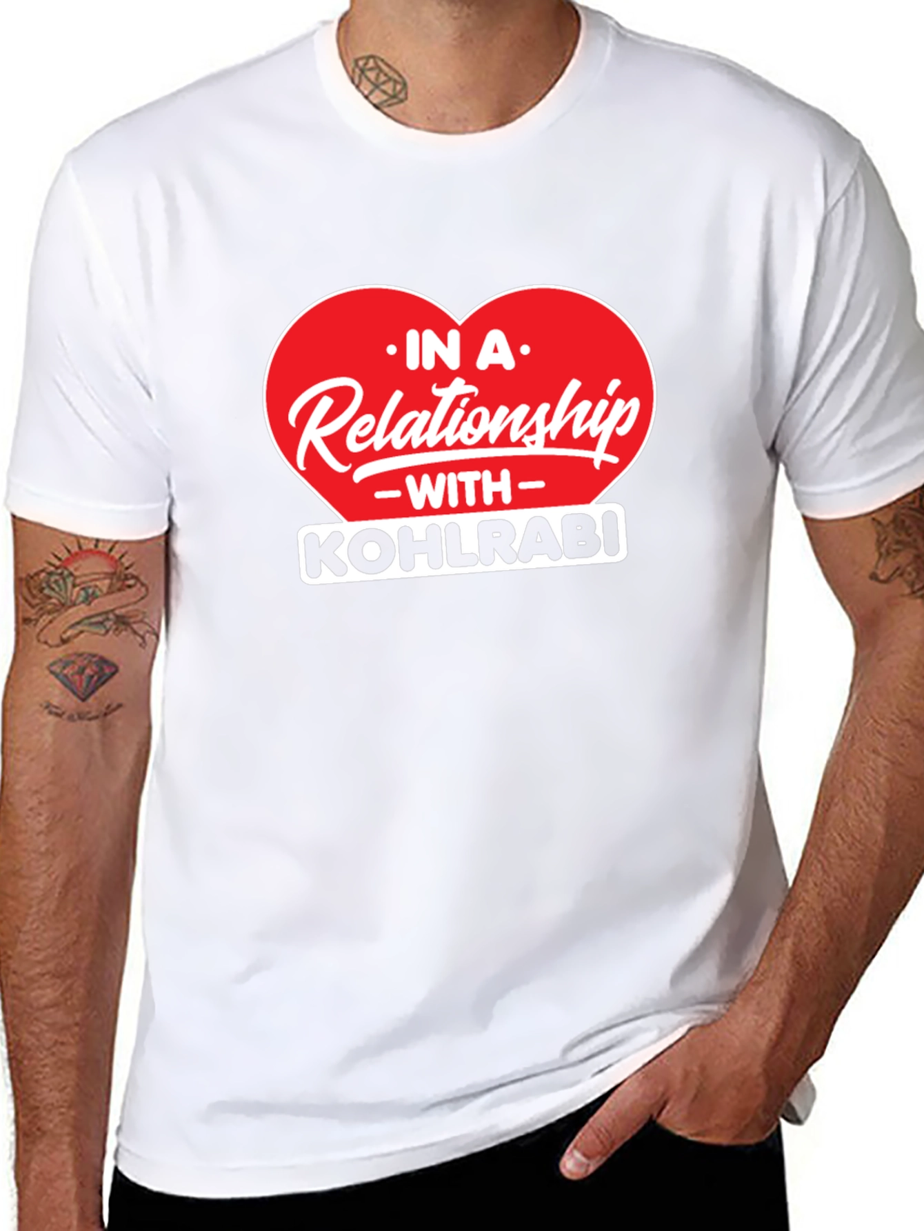 Kohlrabi Relationship Black T-Shirt