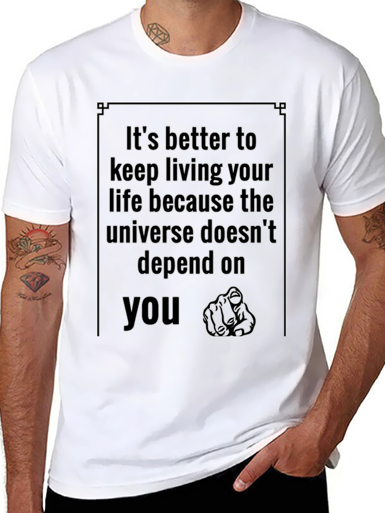 Motivational T-Shirt: Its Better to Keep Living