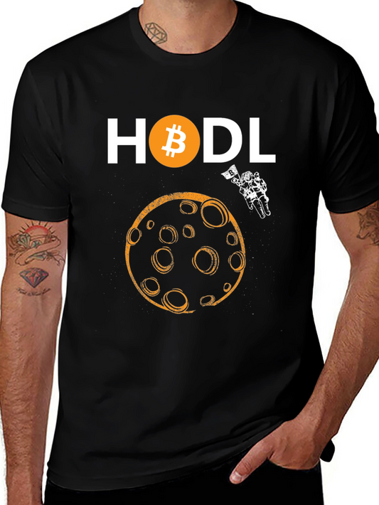 HODL Bitcoin Moon Graphic Tee