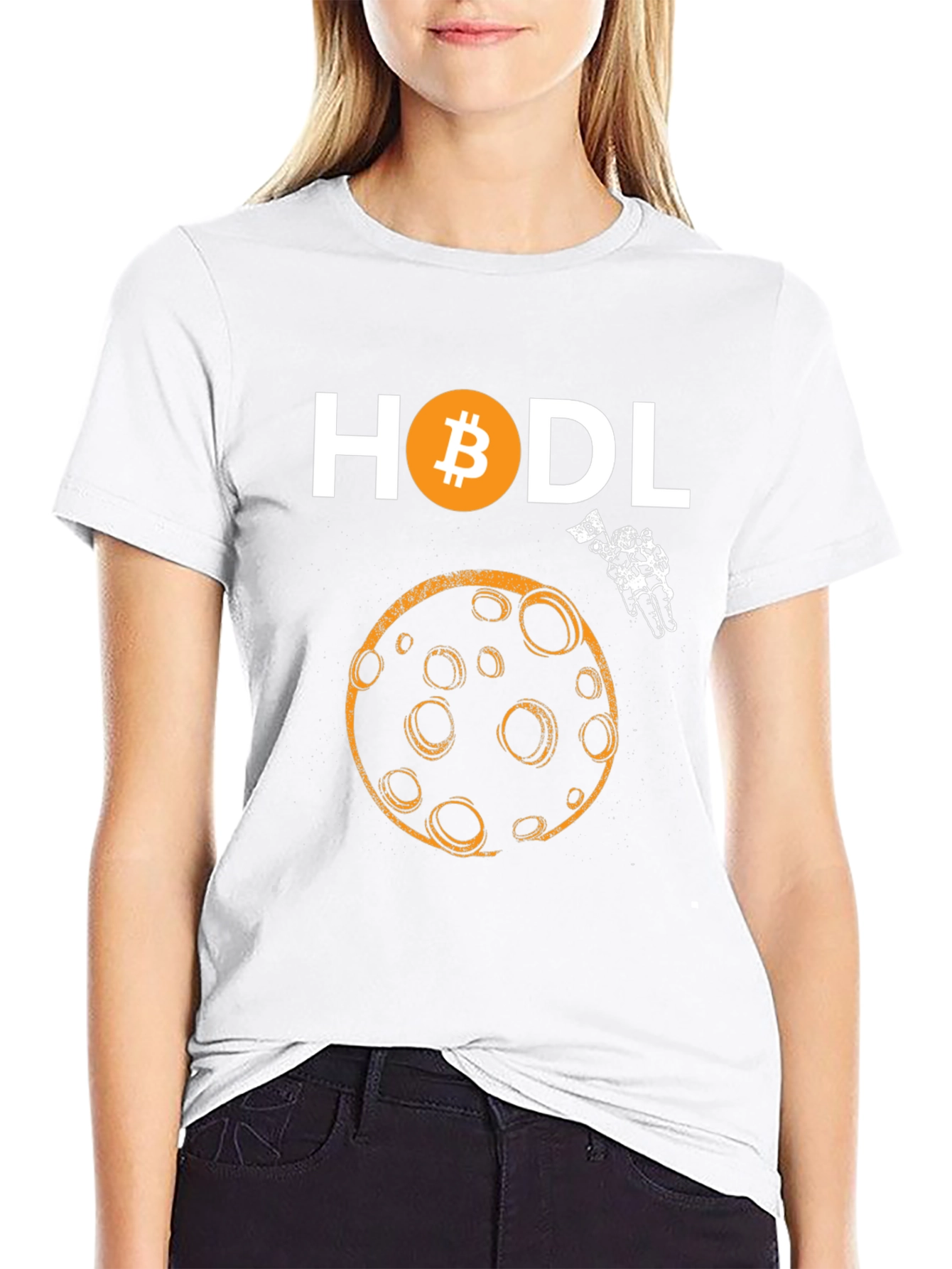 HODL Bitcoin Moon Graphic Tee