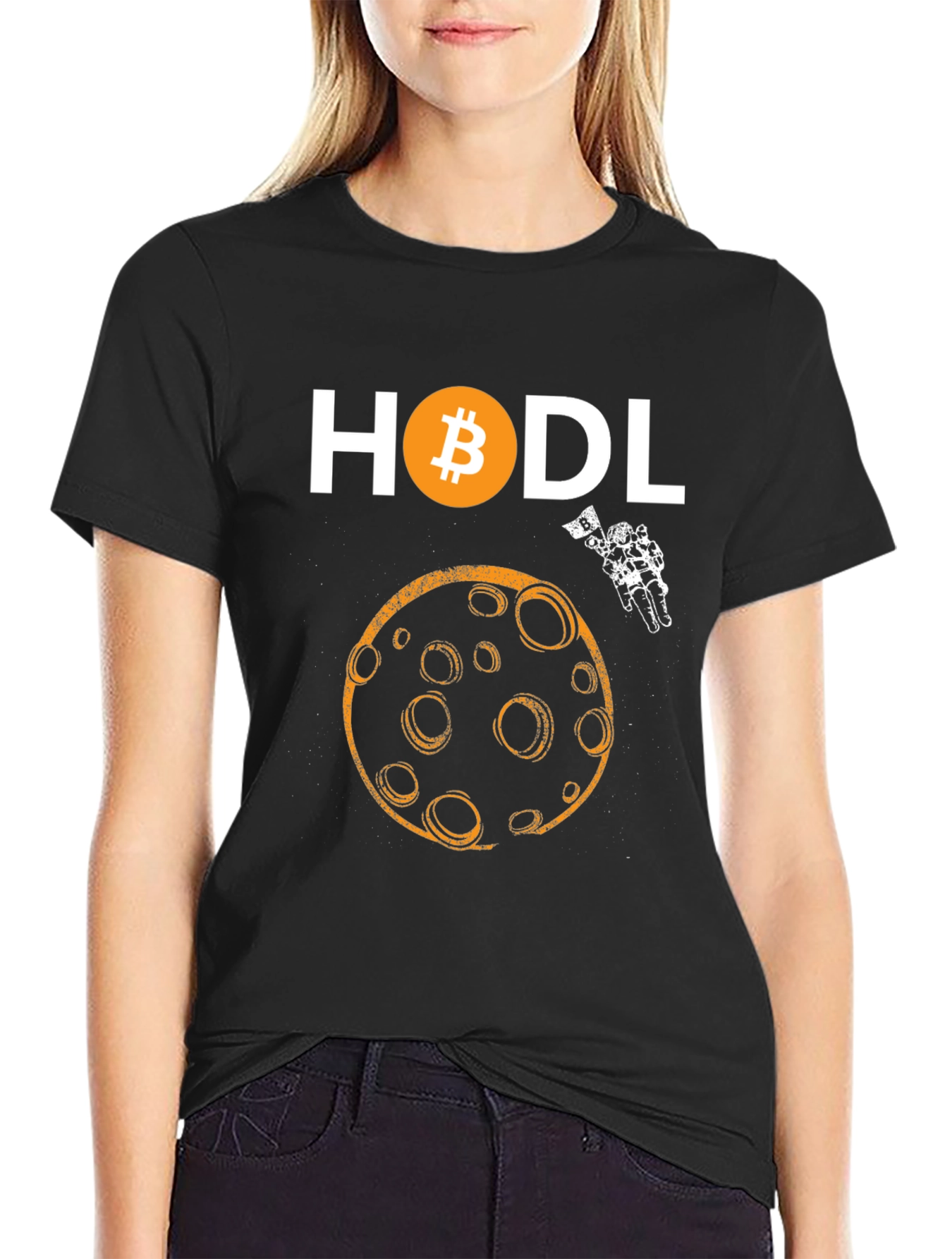 HODL Bitcoin Moon Graphic Tee