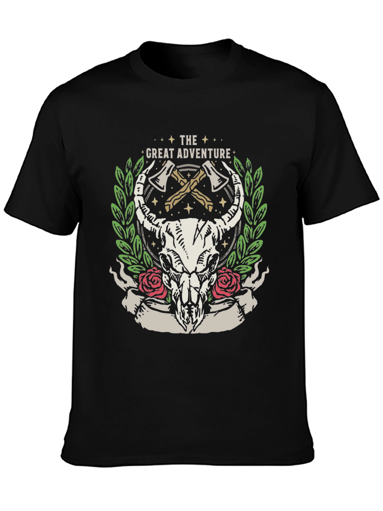 The Great Adventure Skull and Axes Graphic Tee