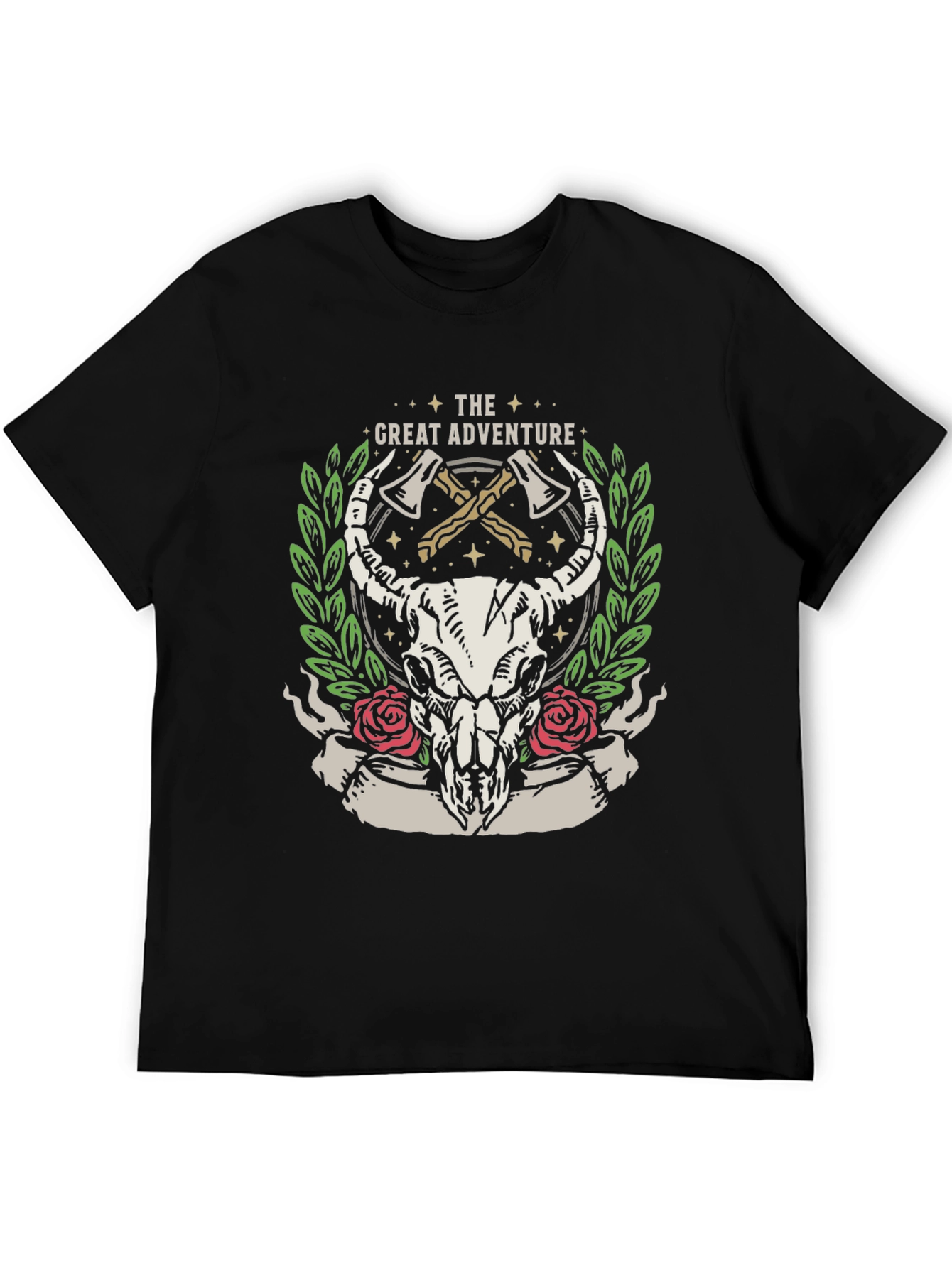 The Great Adventure Skull and Axes Graphic Tee