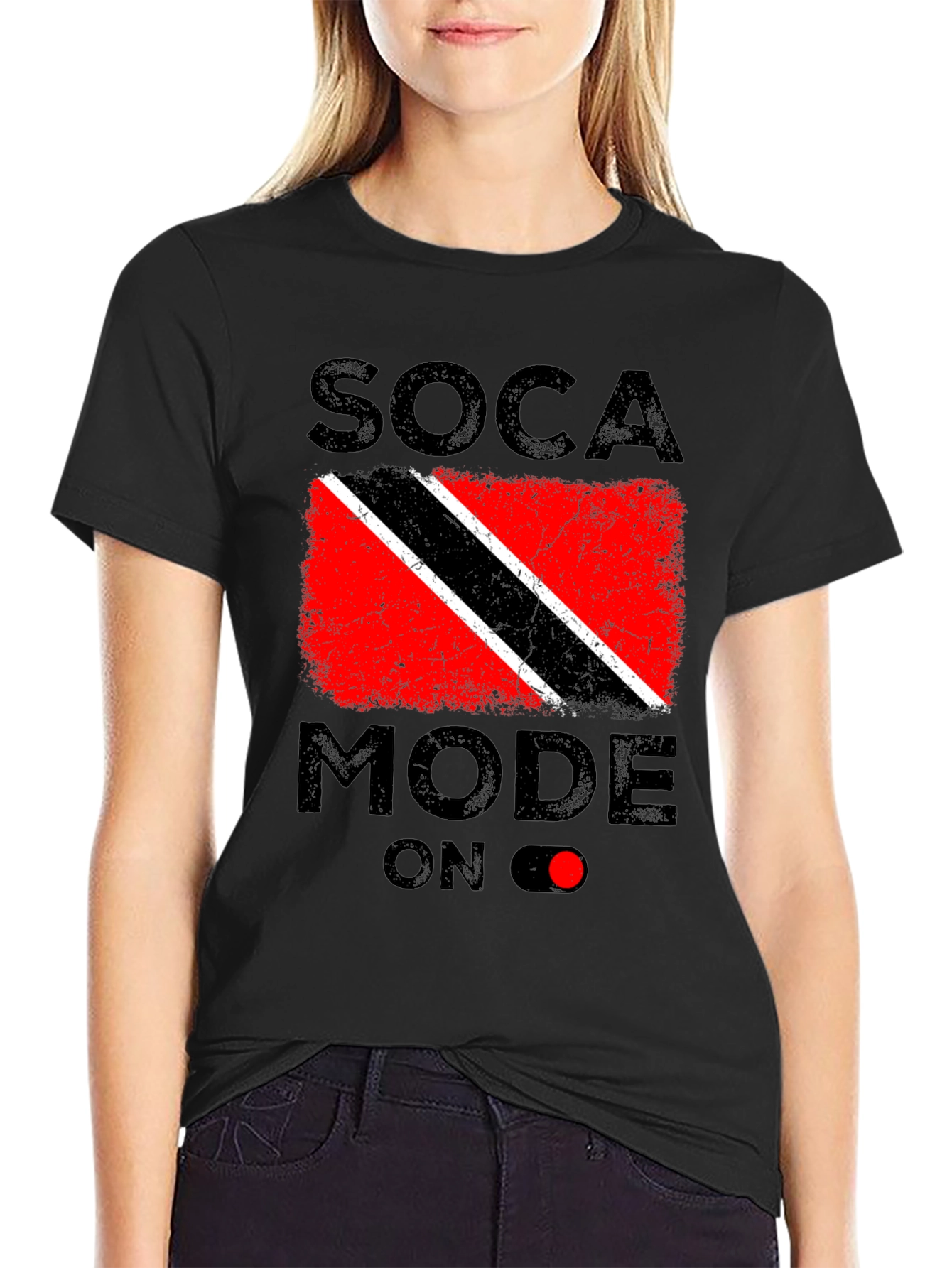 Soca Mode On Flag Graphic T-Shirt