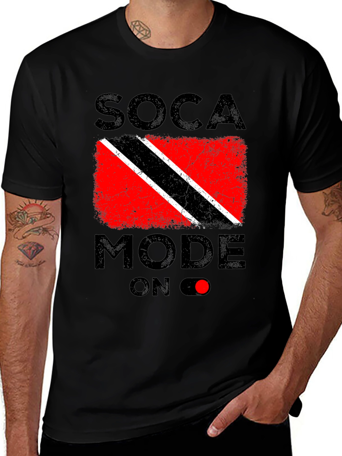 Soca Mode On Flag Graphic T-Shirt