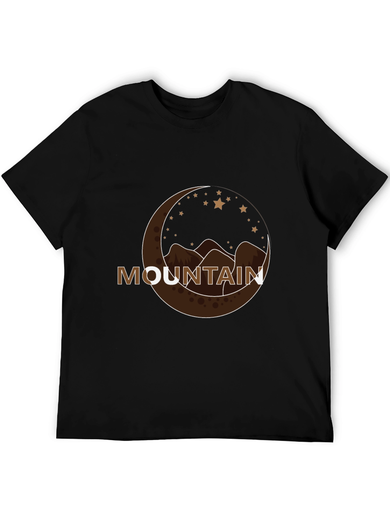 Mountain Crescent Graphic Tee - Stylish Adventure Shirt