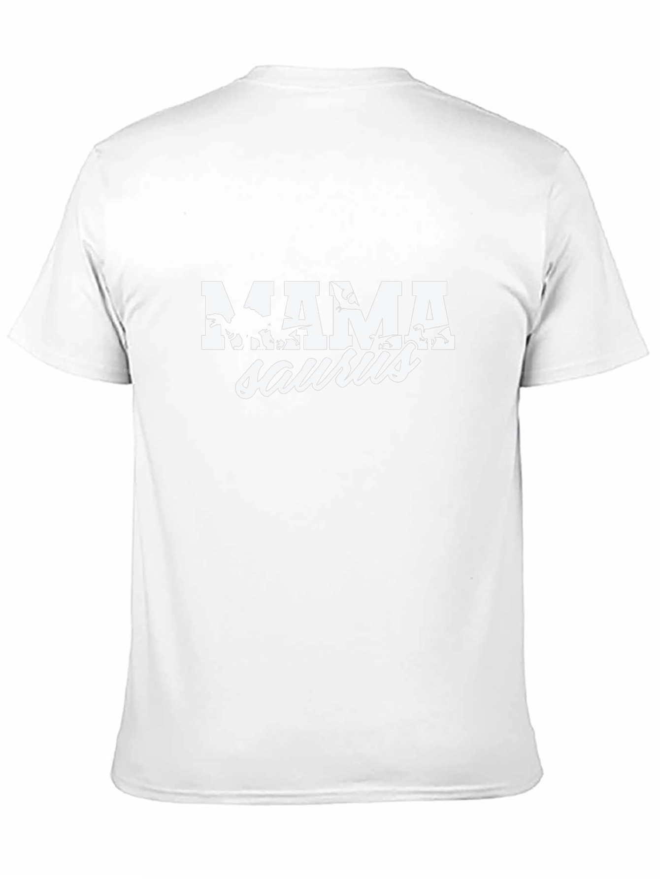 Mama Saurus Dinosaur Graphic Tee - Black Cotton