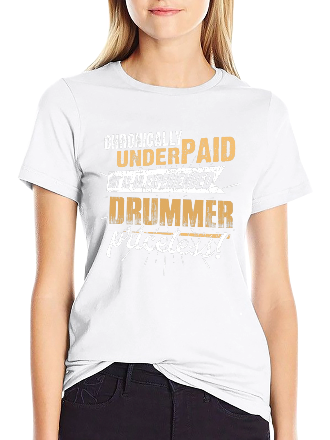 Chronically Underpaid Drummer Graphic T-Shirt