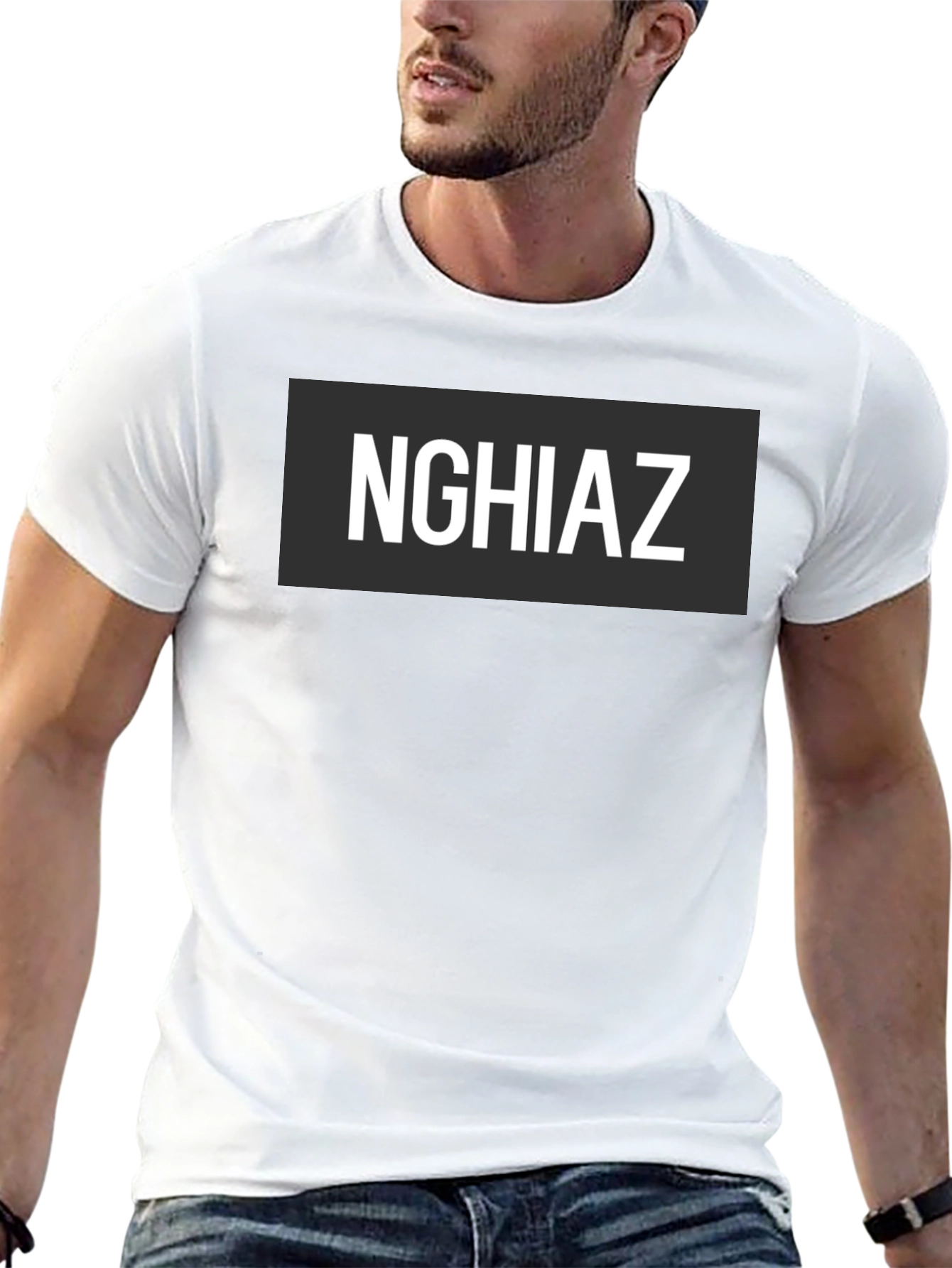 Nghiaz Black Graphic T-Shirt