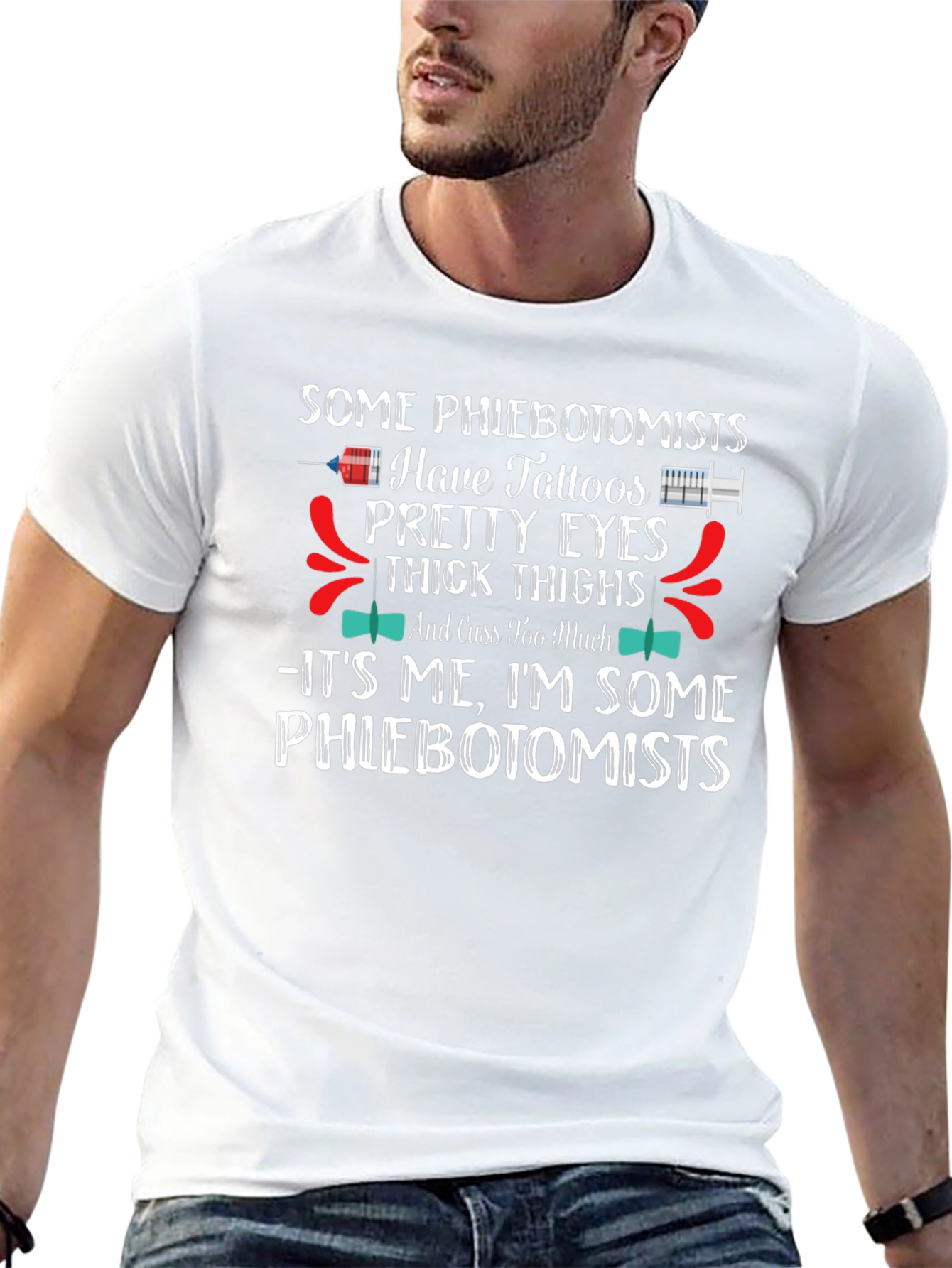 Phlebotomist Tattooed Graphic Tee
