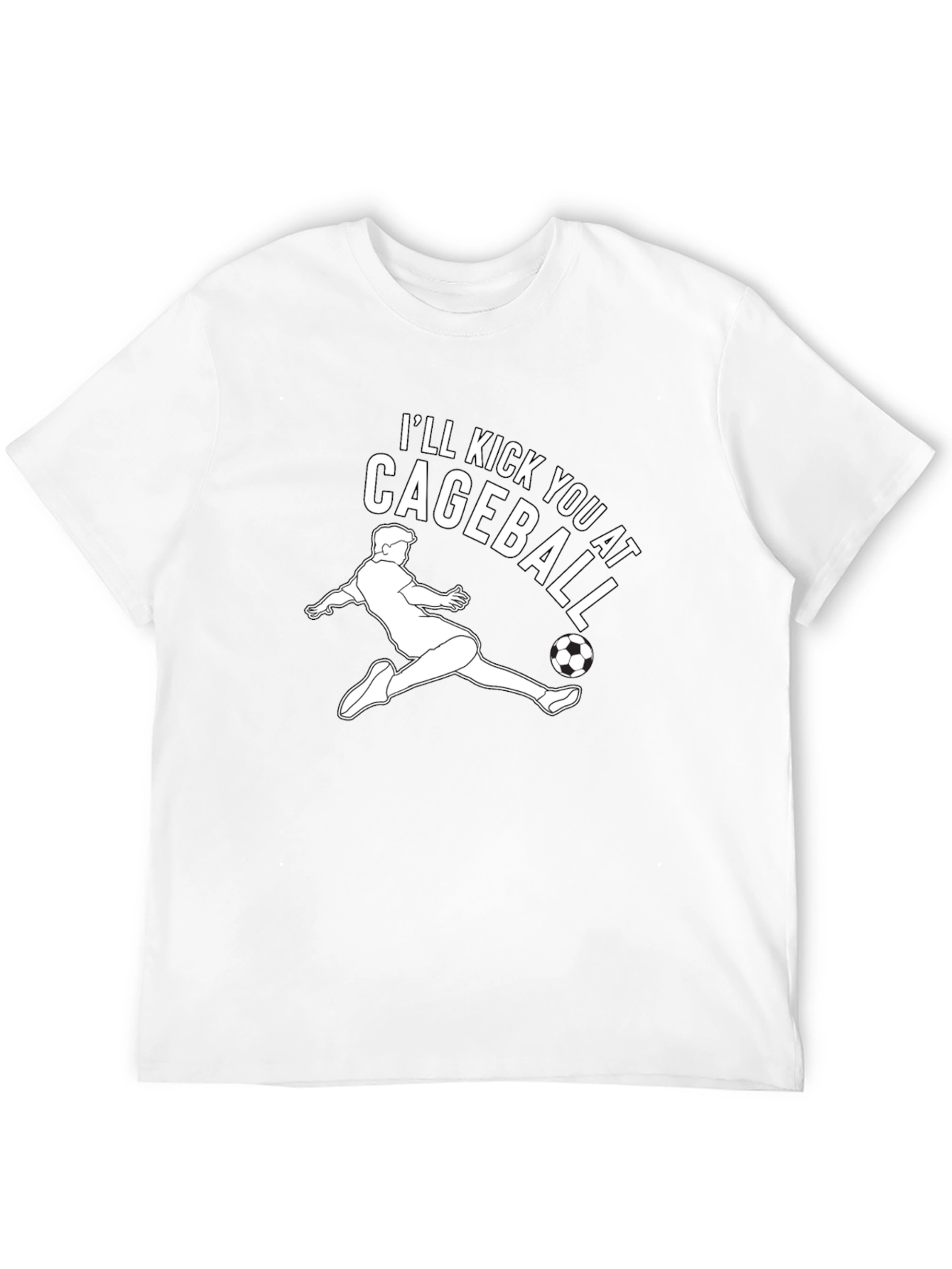 Cageball Kick T-Shirt - Soccer Inspired Graphic Tee