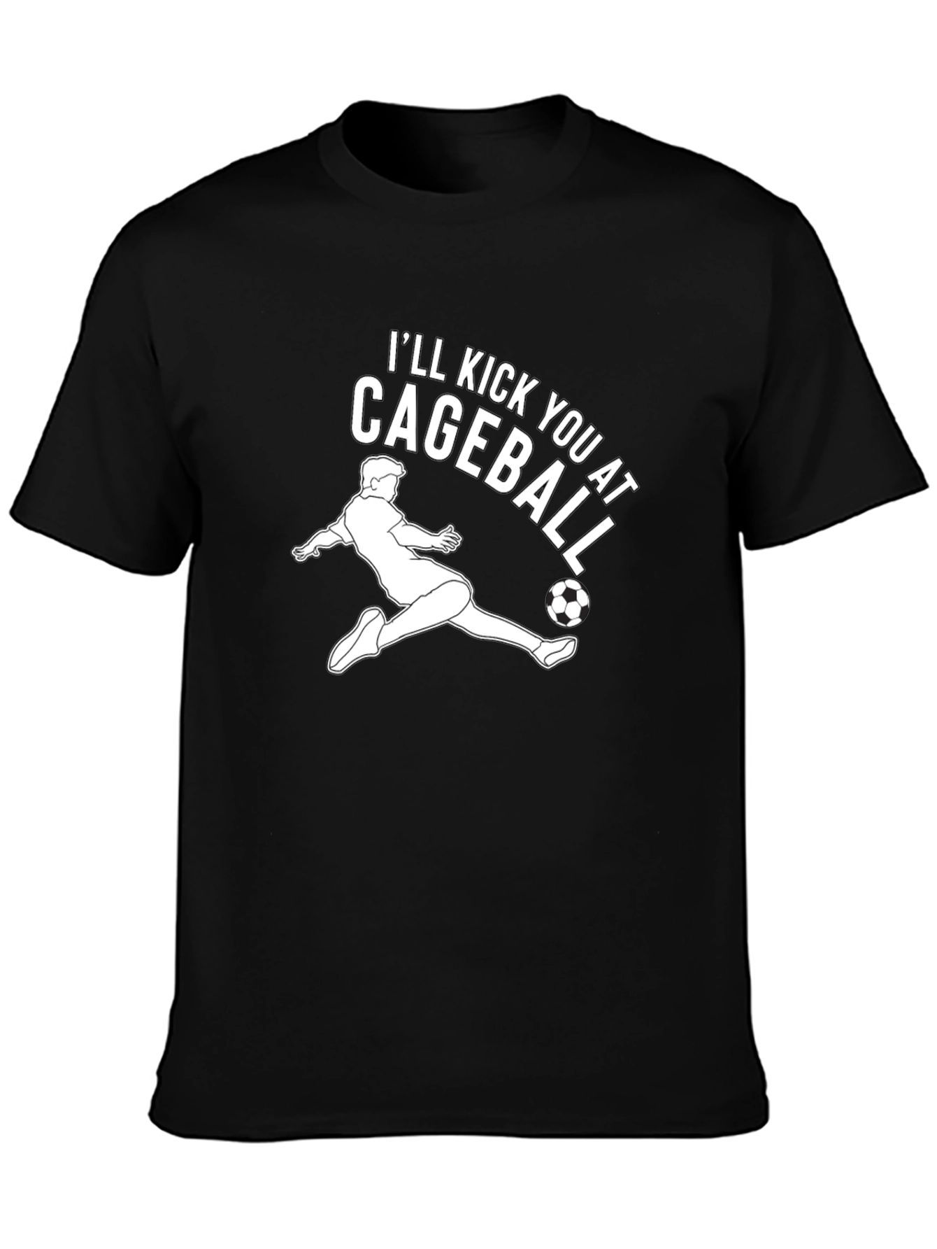 Cageball Kick T-Shirt - Soccer Inspired Graphic Tee