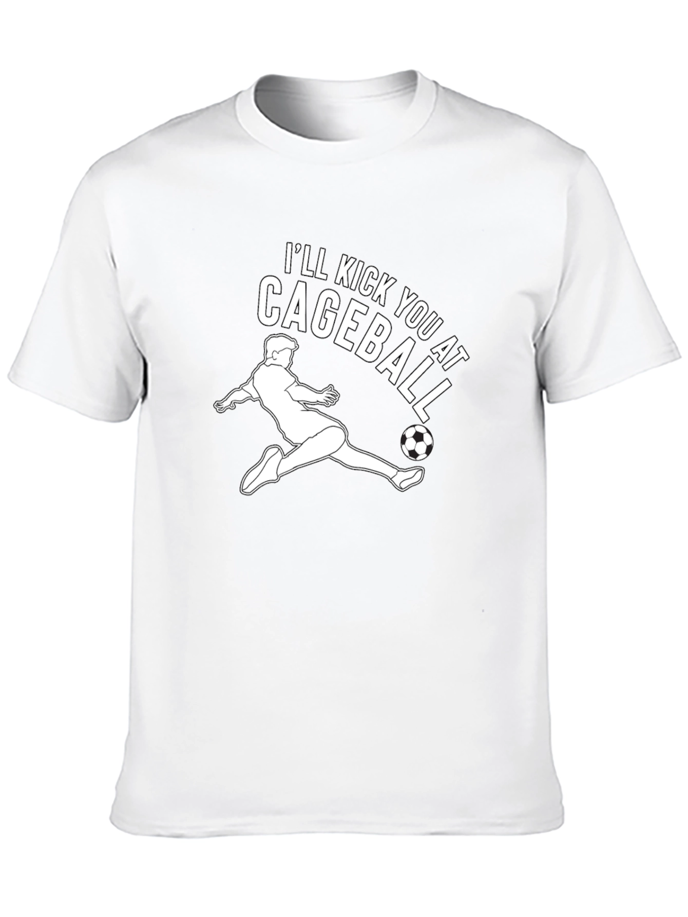 Cageball Kick T-Shirt - Soccer Inspired Graphic Tee