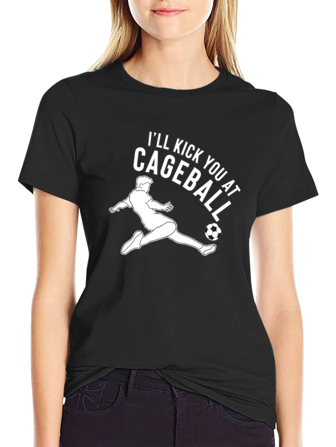 Cageball Kick T-Shirt - Soccer Inspired Graphic Tee