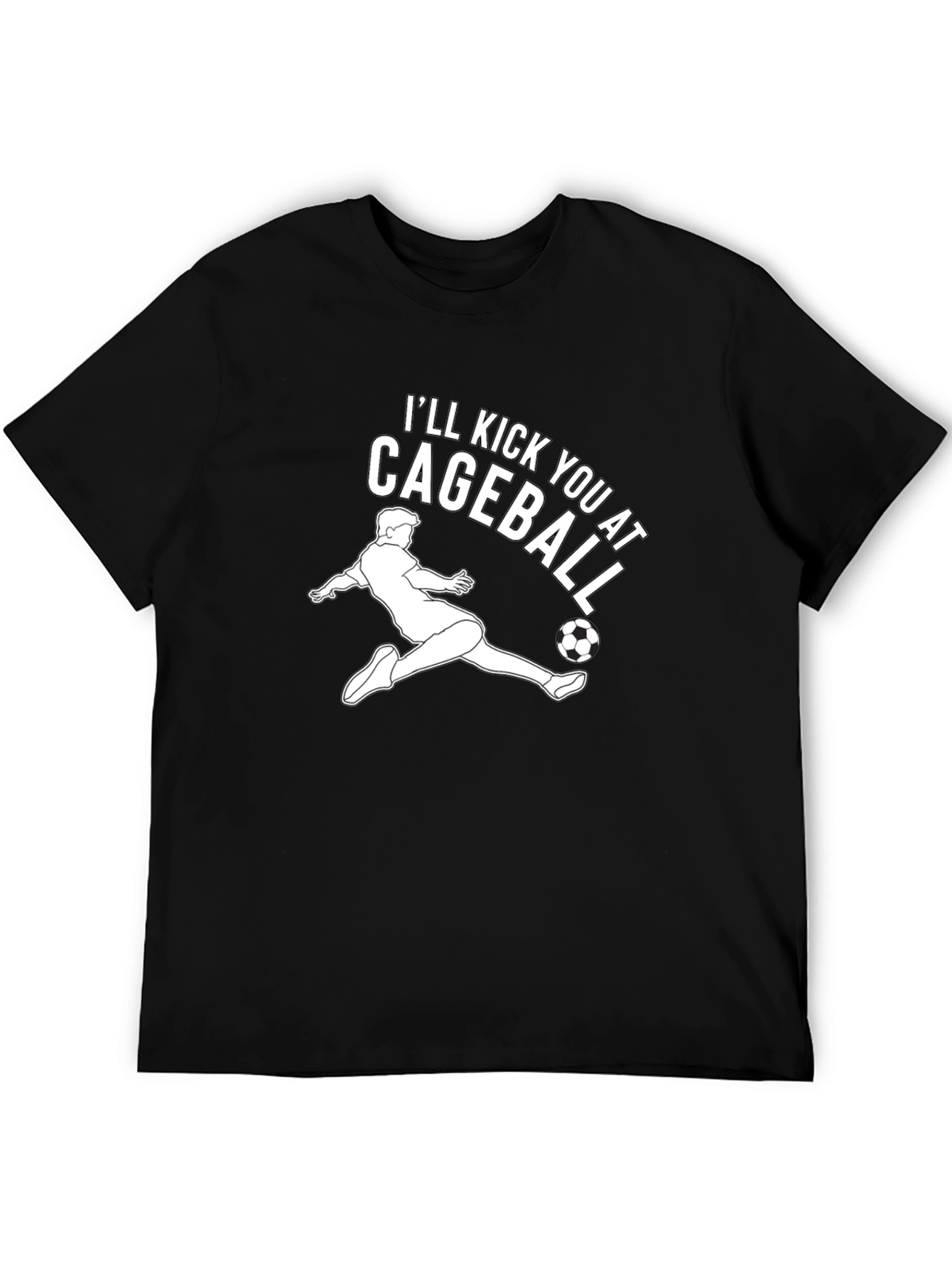 Cageball Kick T-Shirt - Soccer Inspired Graphic Tee