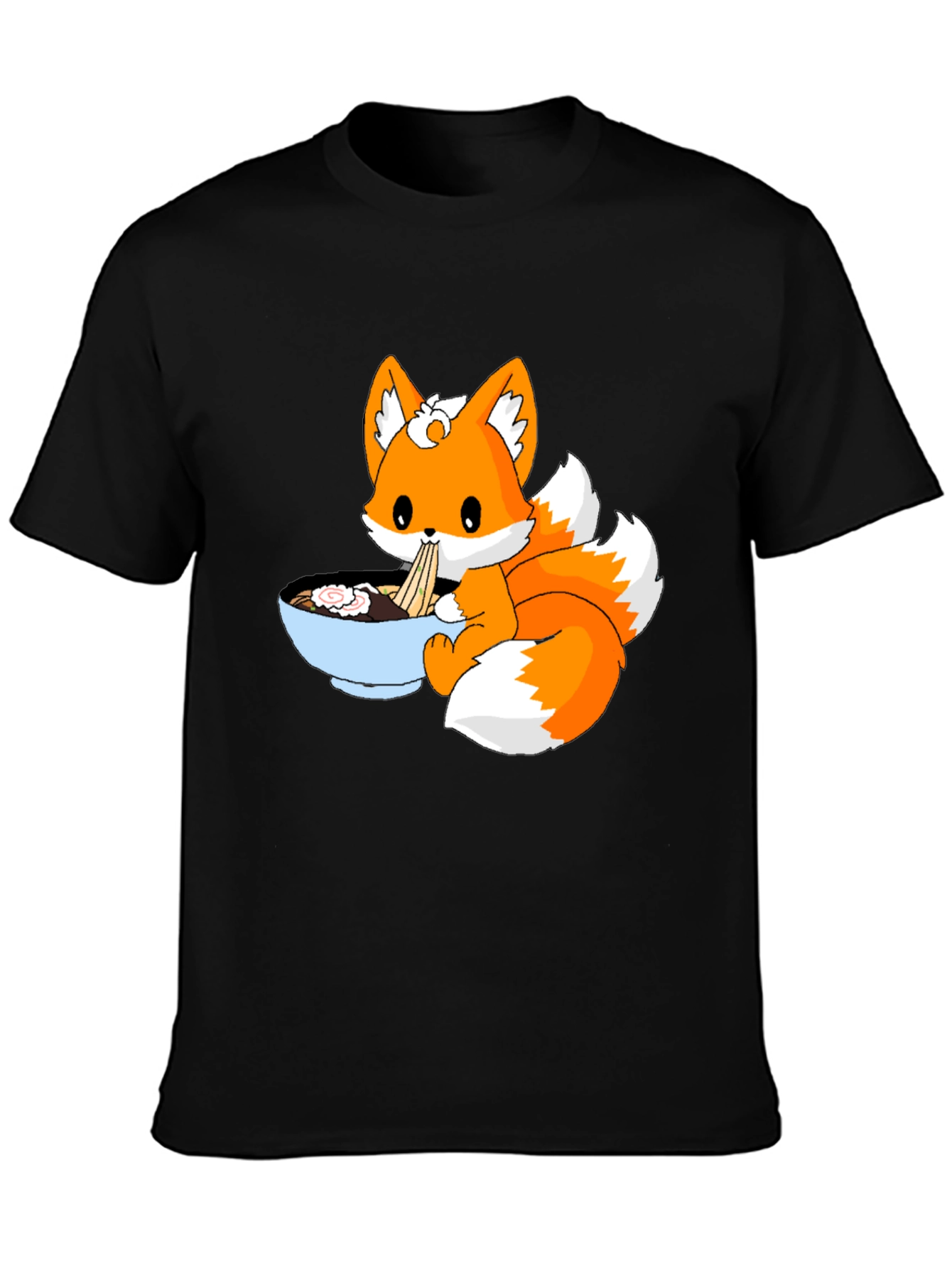 Cute Fox Ramen Anime T-Shirt