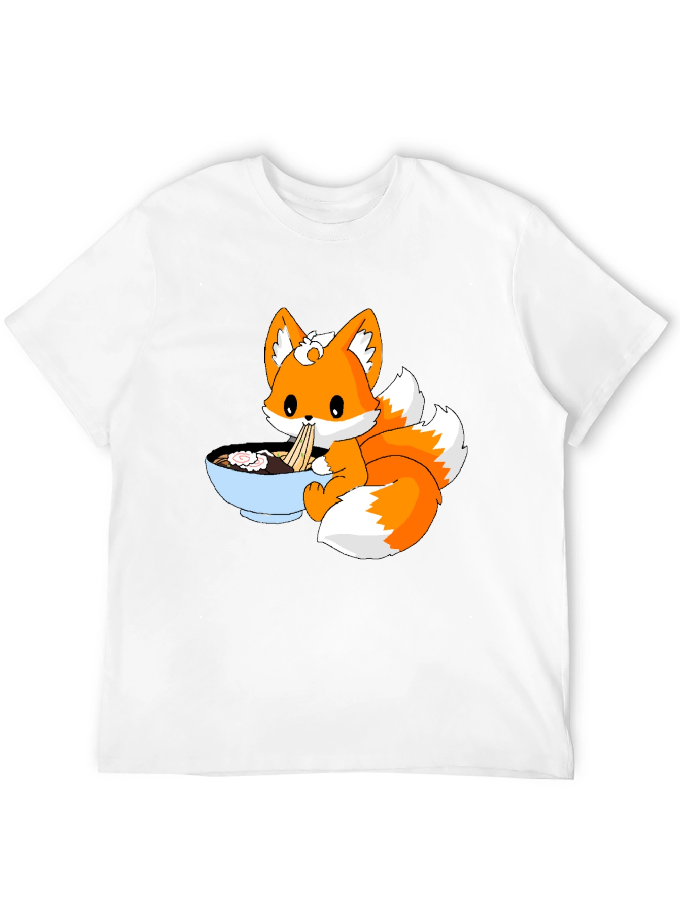 Cute Fox Ramen Anime T-Shirt