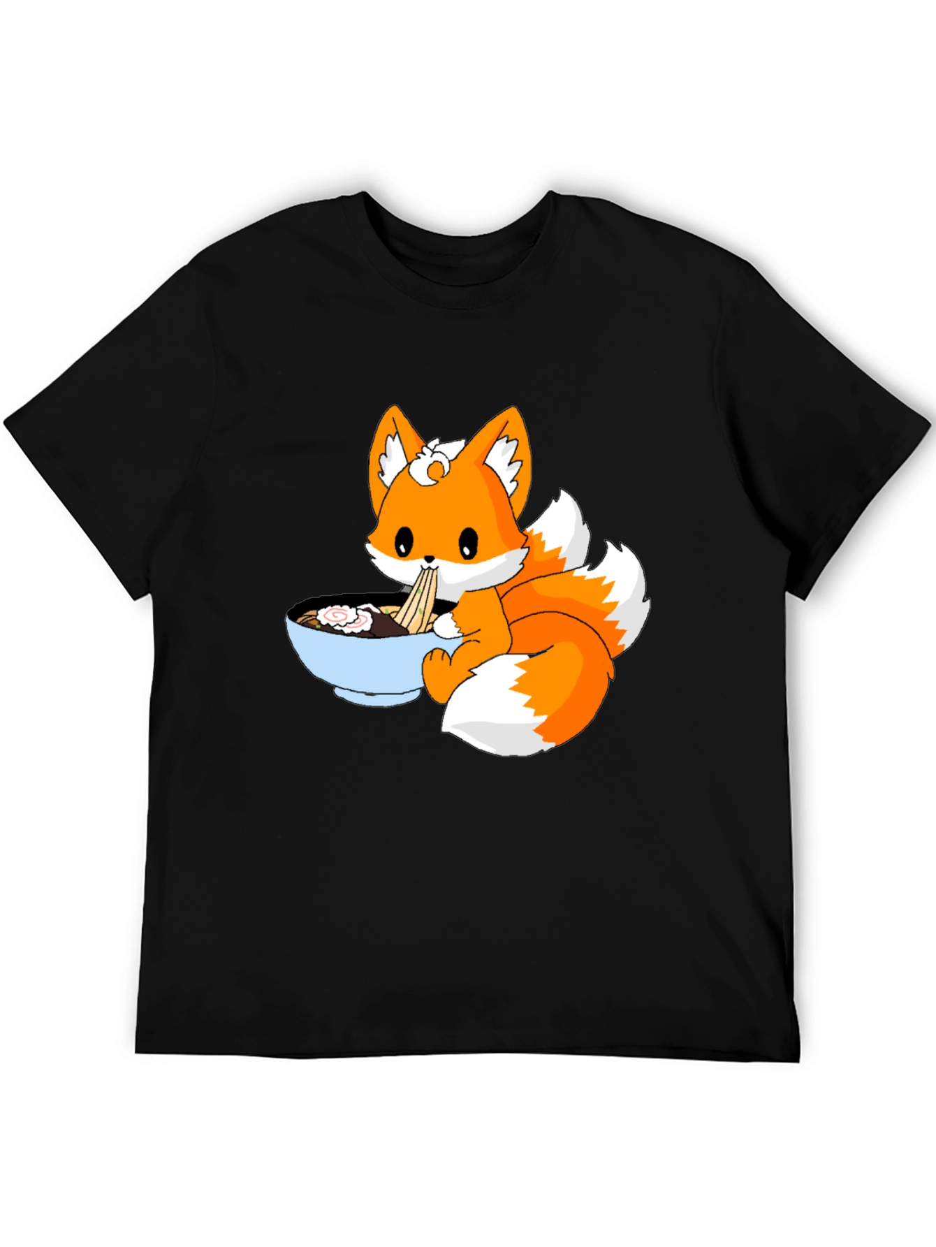 Cute Fox Ramen Anime T-Shirt