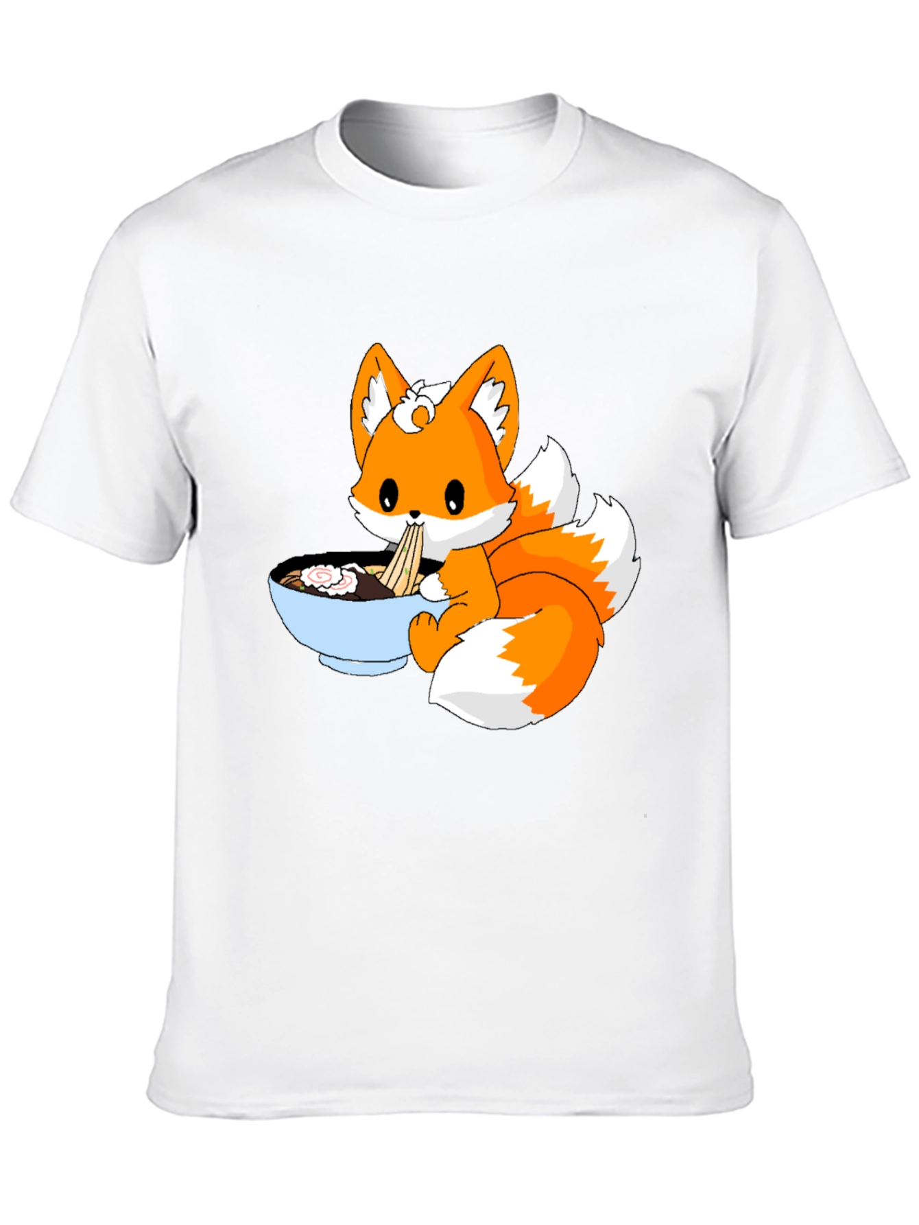 Cute Fox Ramen Anime T-Shirt