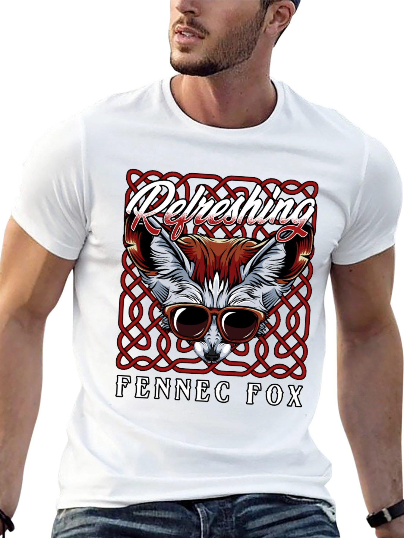 Refreshing Fennec Fox Graphic T-Shirt
