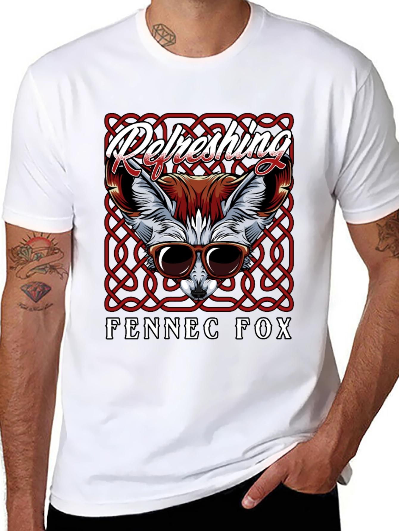 Refreshing Fennec Fox Graphic T-Shirt
