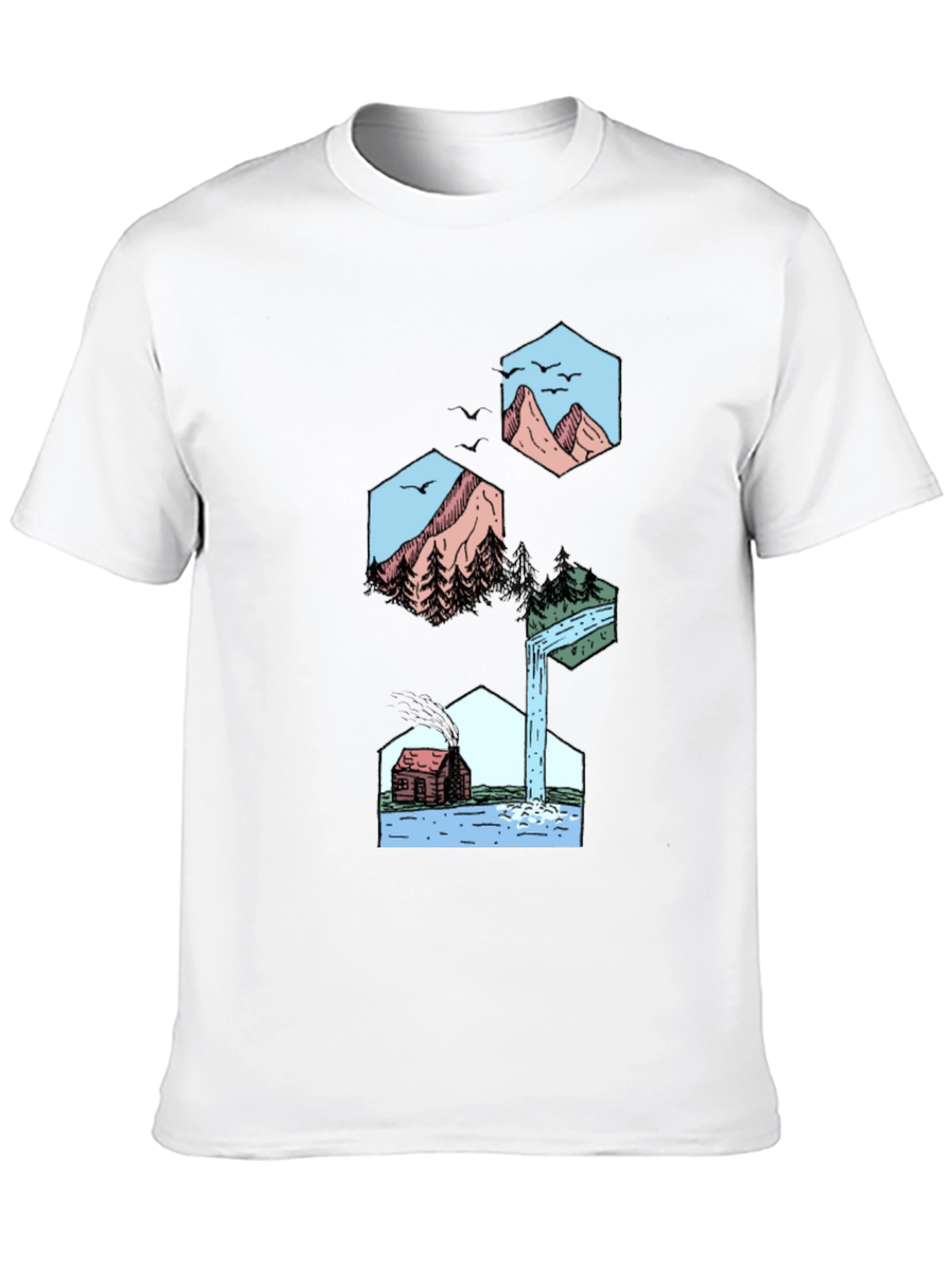 Nature Hexagon Graphic Tee