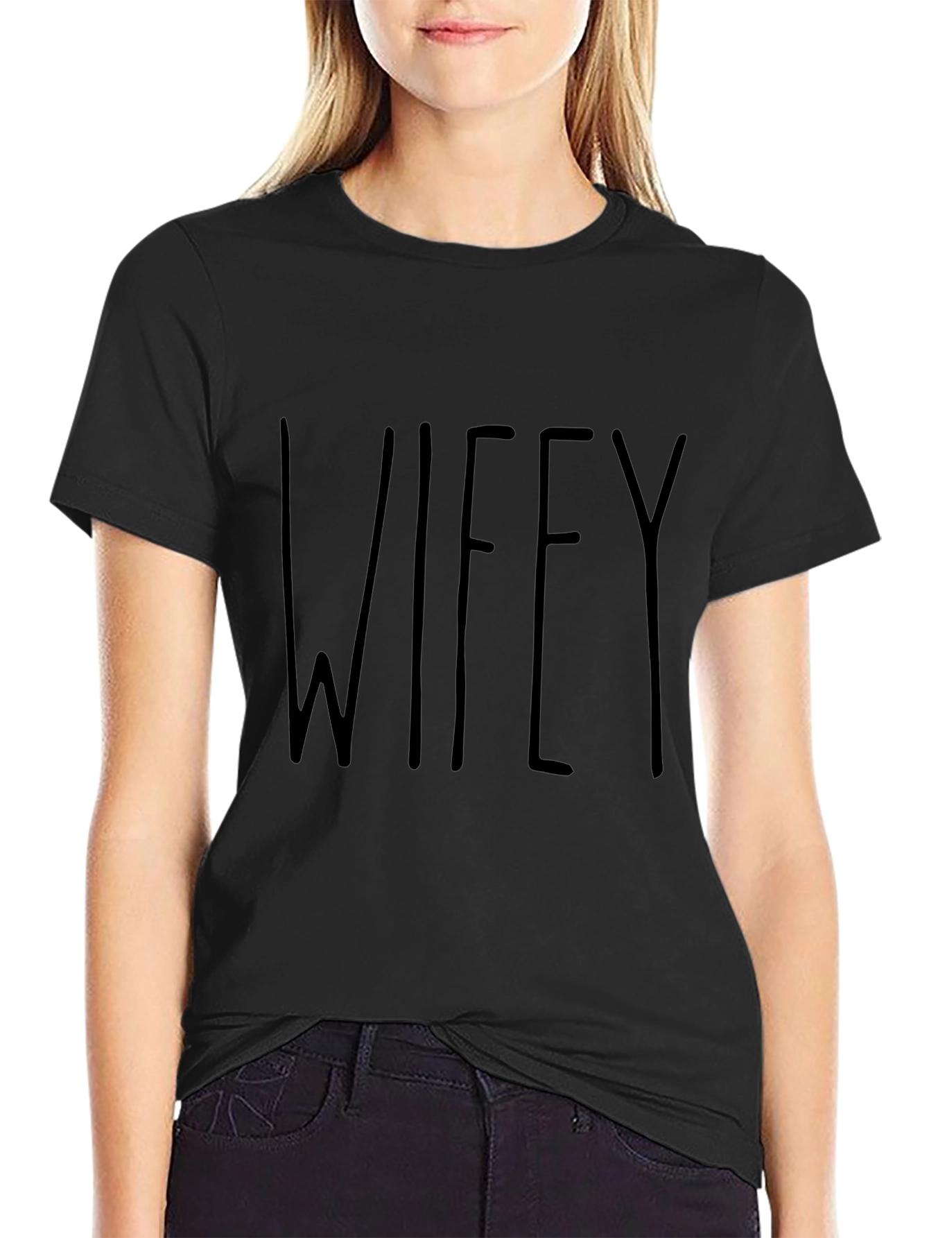 Wifey Black T-Shirt