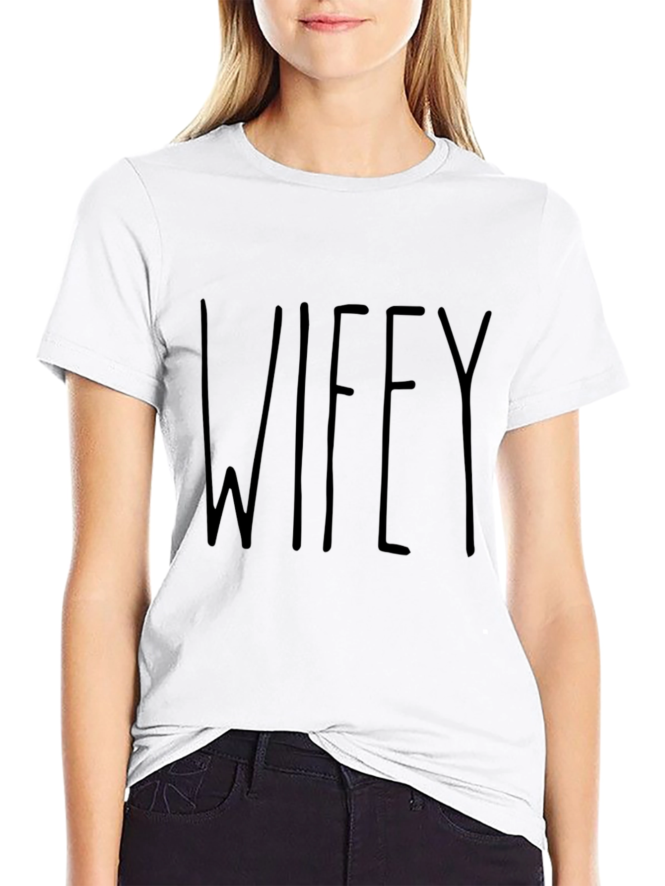 Wifey Black T-Shirt