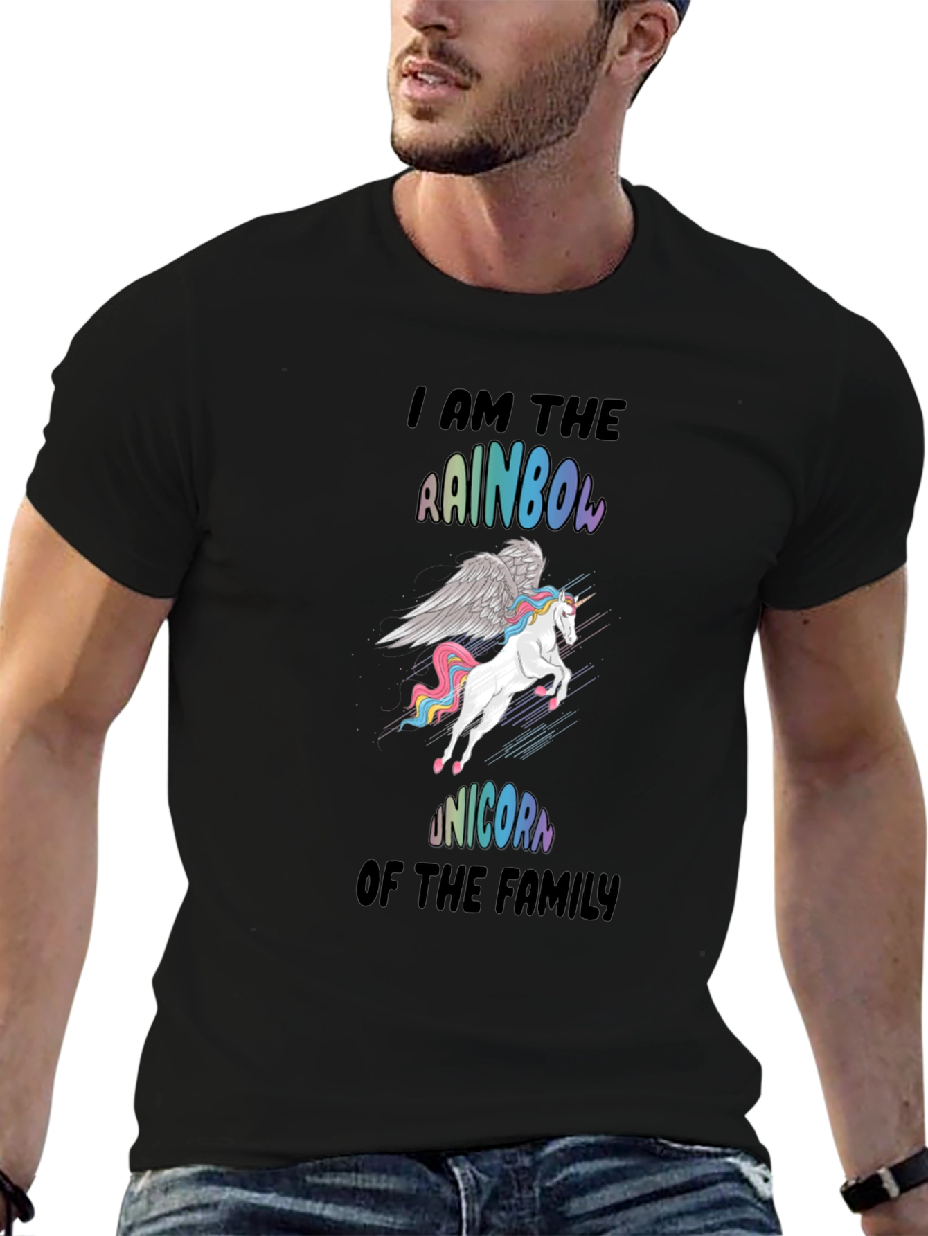 Rainbow Unicorn Family T-Shirt