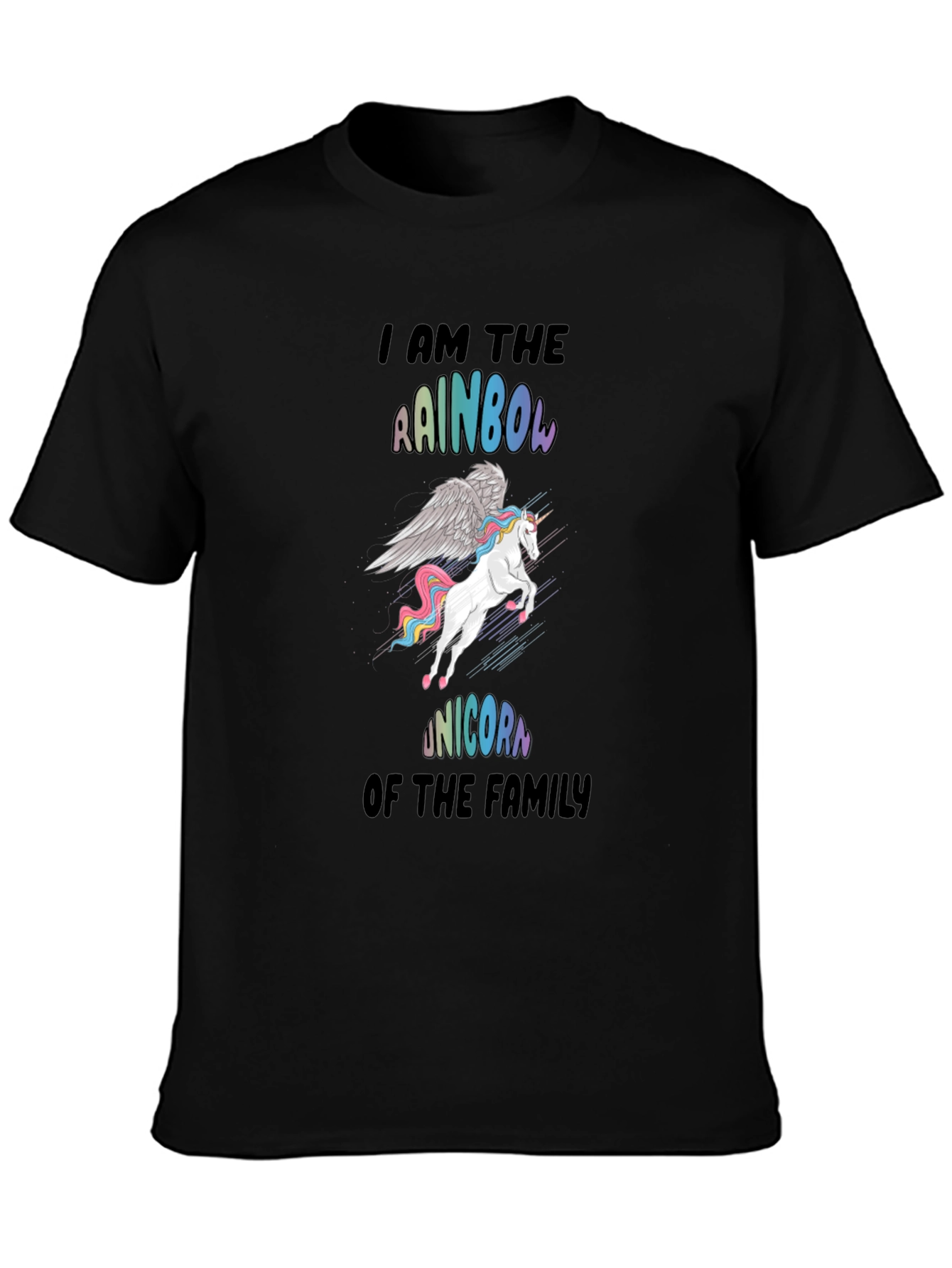 Rainbow Unicorn Family T-Shirt