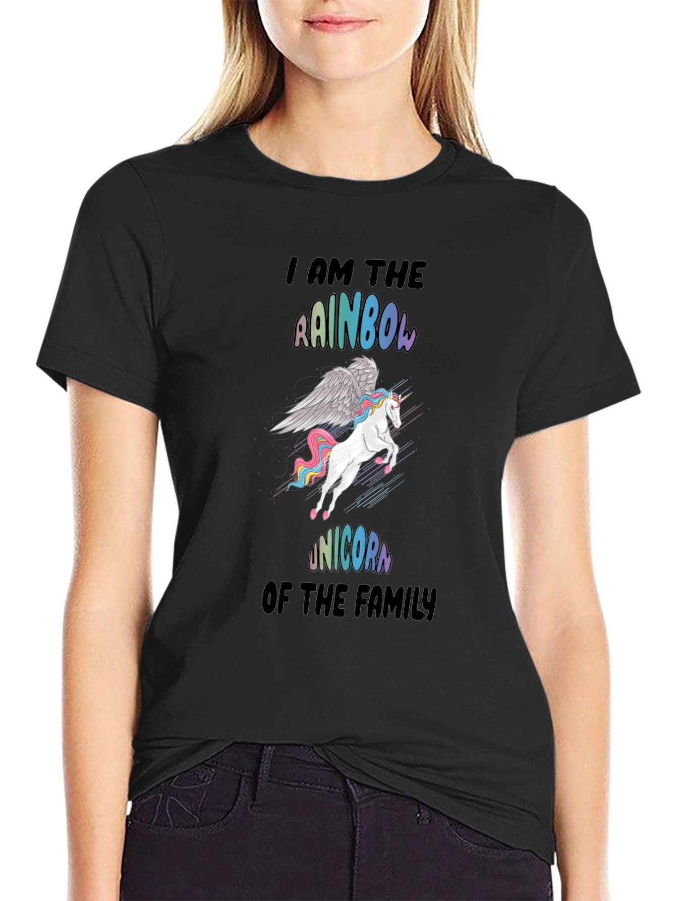 Rainbow Unicorn Family T-Shirt