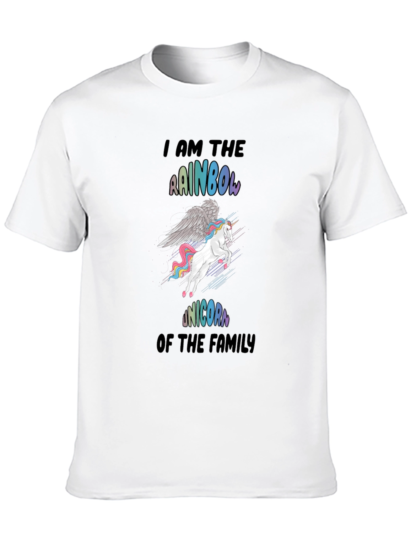 Rainbow Unicorn Family T-Shirt