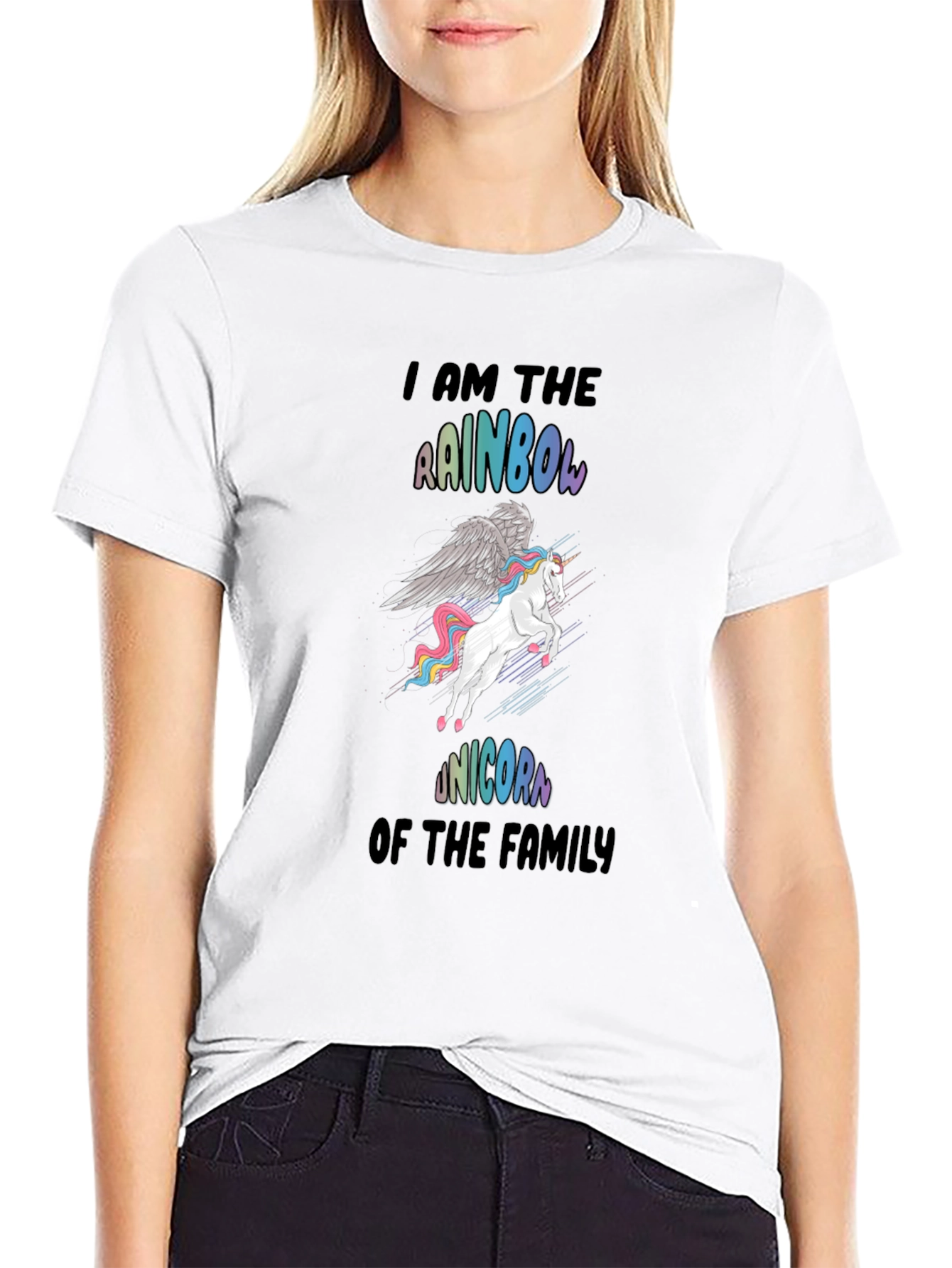 Rainbow Unicorn Family T-Shirt