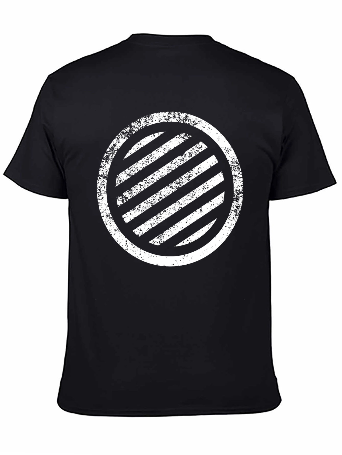 Distressed Circle Stripe Graphic Tee