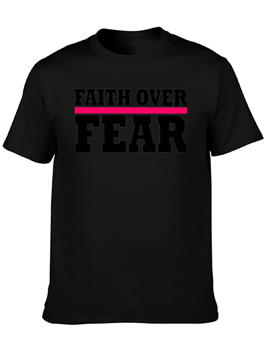 Faith Over Fear Graphic Tee - Black