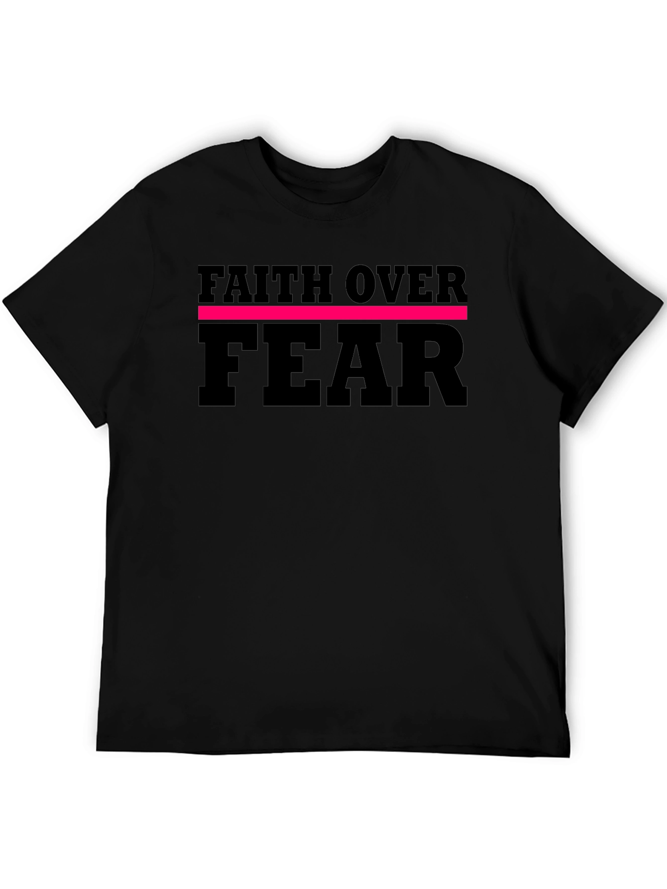 Faith Over Fear Graphic Tee - Black