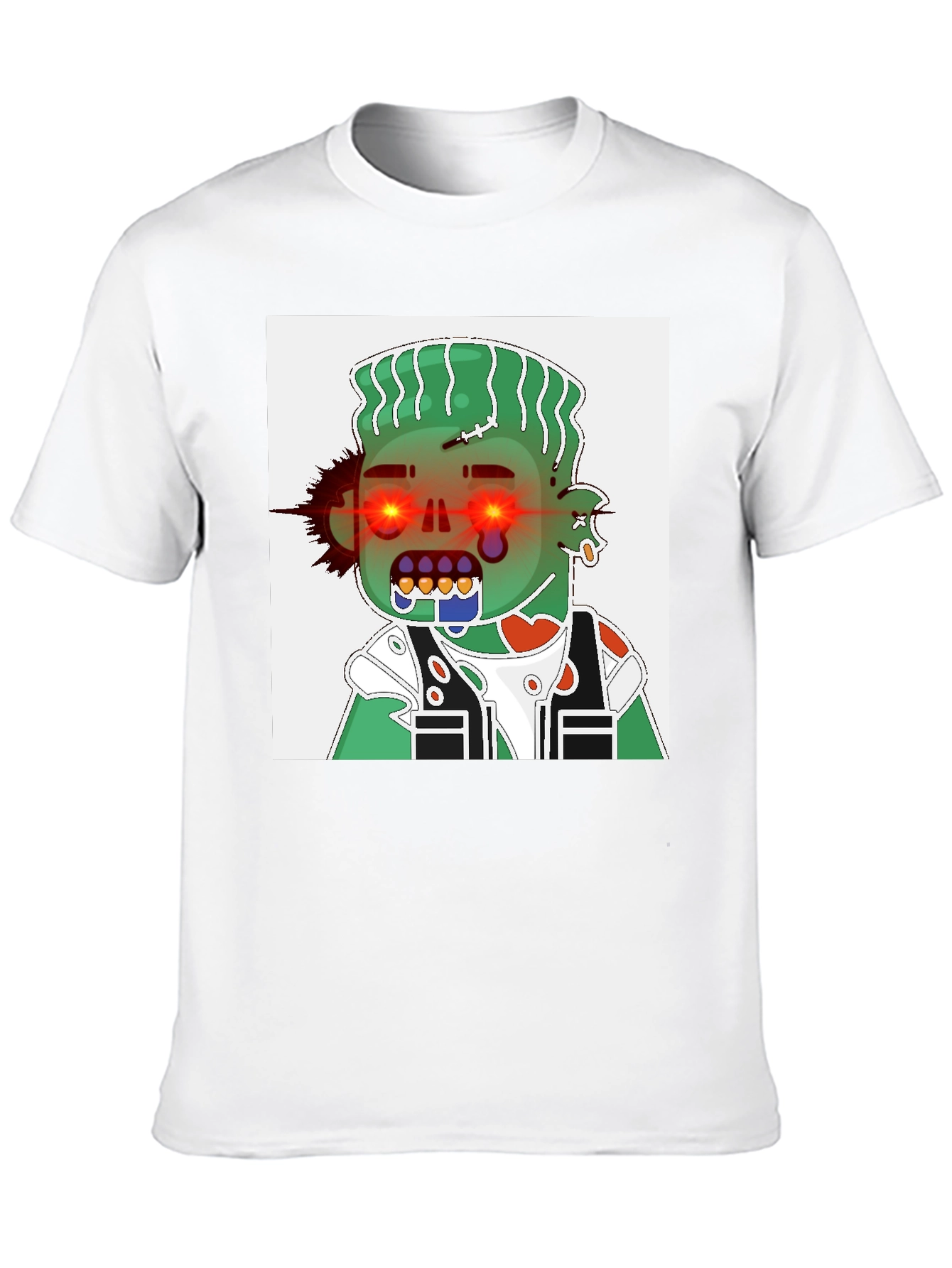 Zombie Cartoon Graphic Black T-Shirt