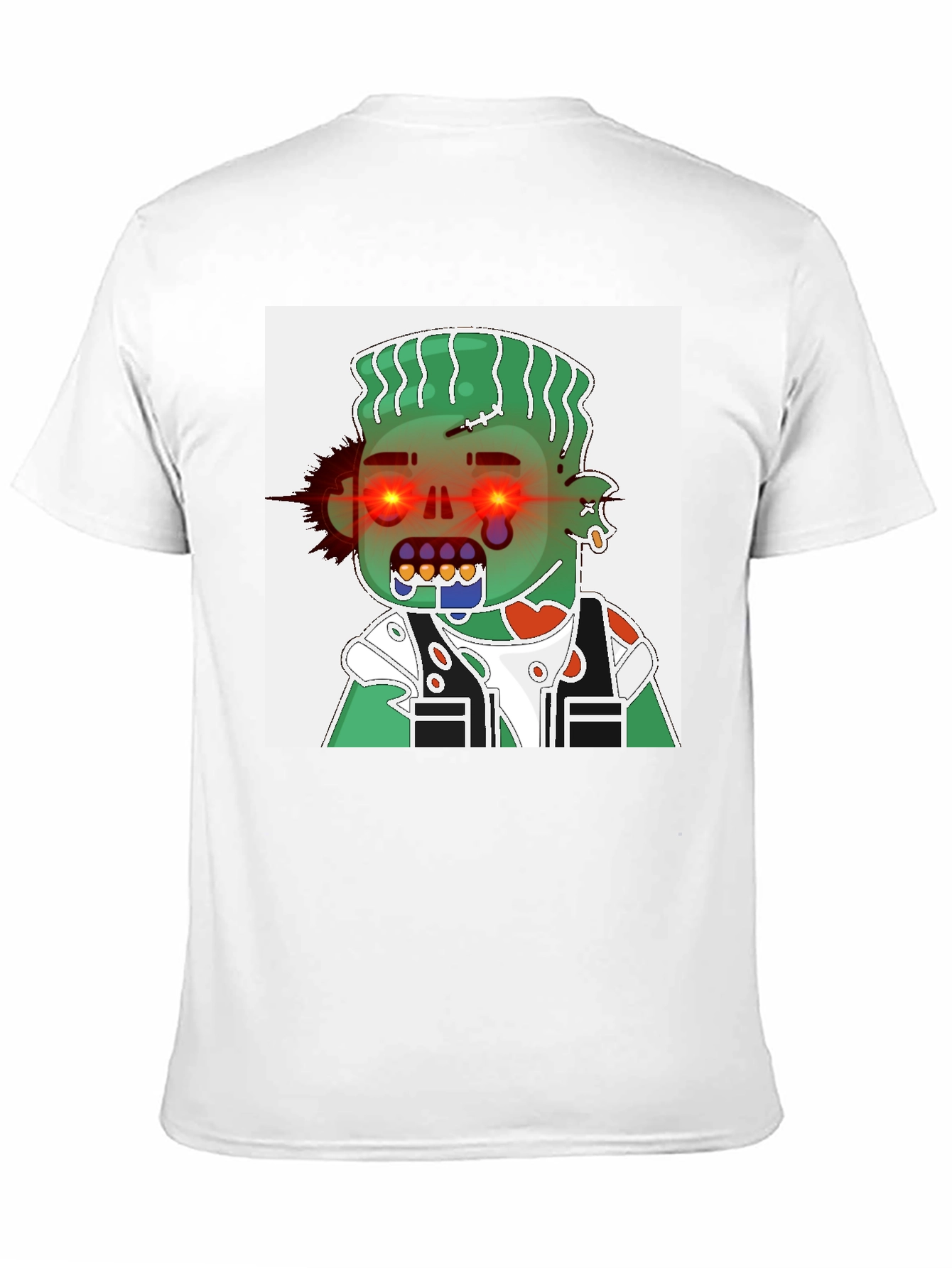 Zombie Cartoon Graphic Black T-Shirt